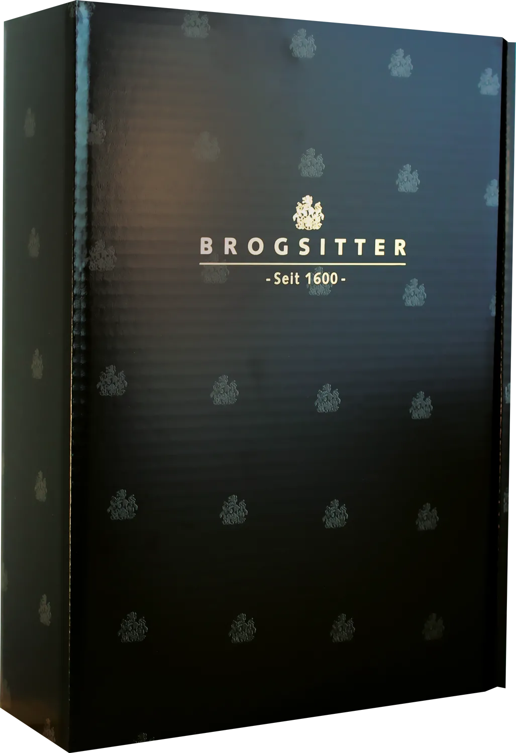 Geschenkkarton schwarz für drei Flaschen