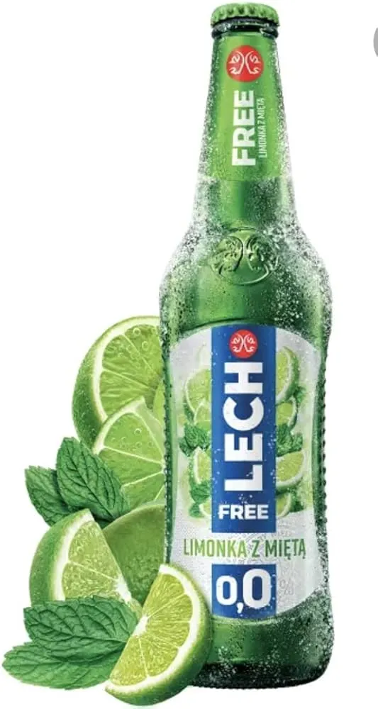 Lech free 0,33l- Limette & Minze alkoholfreies Bier aus Polen 0,0% Vol.