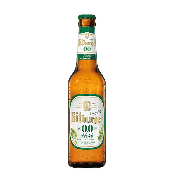 Bitburger 0,0% Herb Pils Alkoholfrei 24x0,33L