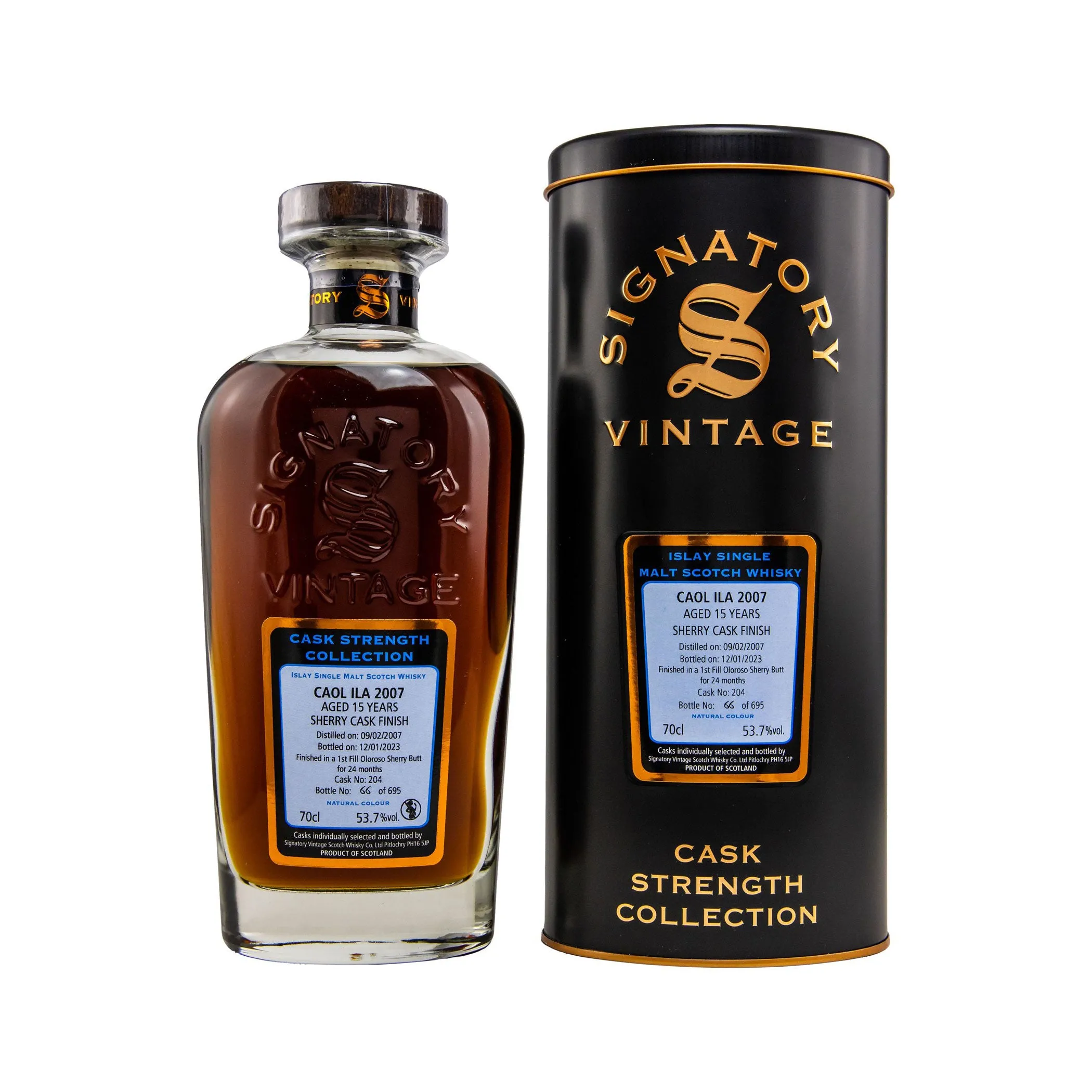 Caol Ila 2007/2023 - Cask Strength Collection - Signatory Vintage Islay Single Malt Scotch Whisky