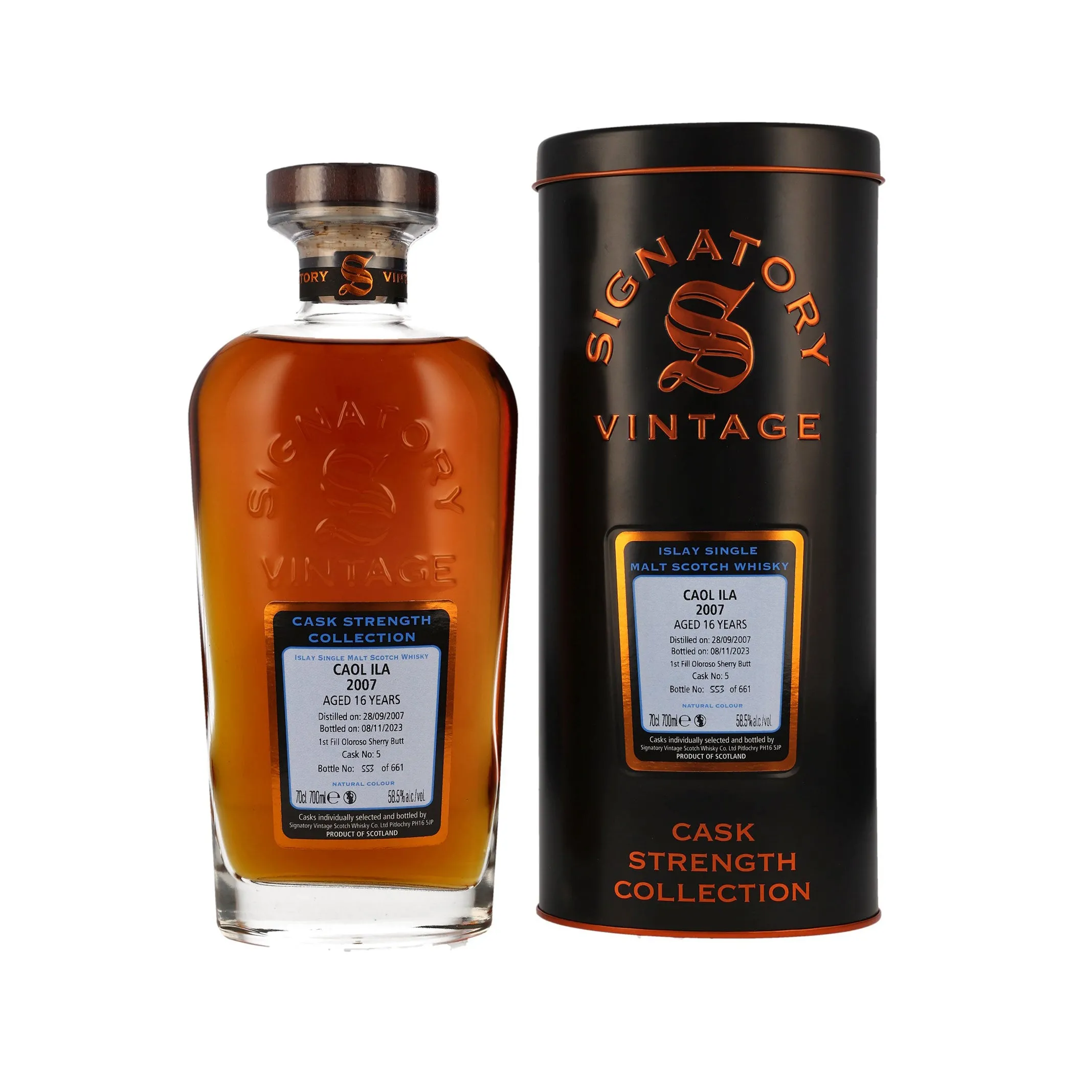 Caol Ila 2007/2023 Cask Strength Collection - Signatory Vintage Islay Single Malt Scotch Whisky