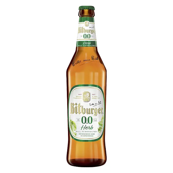 Bitburger 0,0% Herb Pils Alkoholfrei 20x0,50L