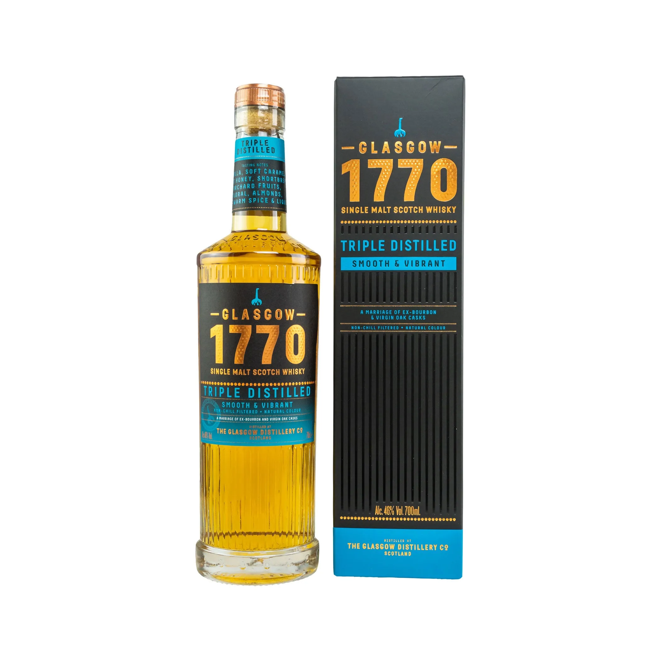1770 Glasgow Single Malt Scotch Whisky - Triple Distilled Smooth