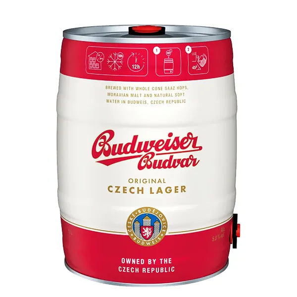 Budweiser Budvar Original Czech Lager Party-Fass 5,0L
