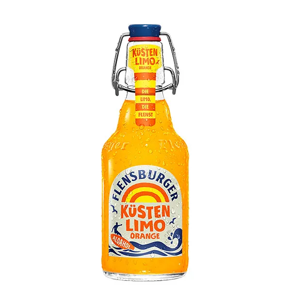 Flensburger Küstenlimo Orange Bügelverschluss 20x0,33L