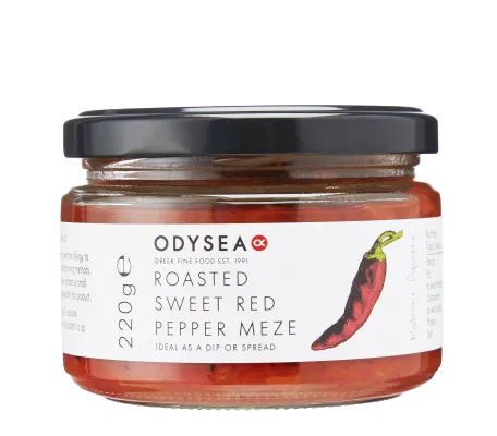 Meze Gegrillte rote Paprika