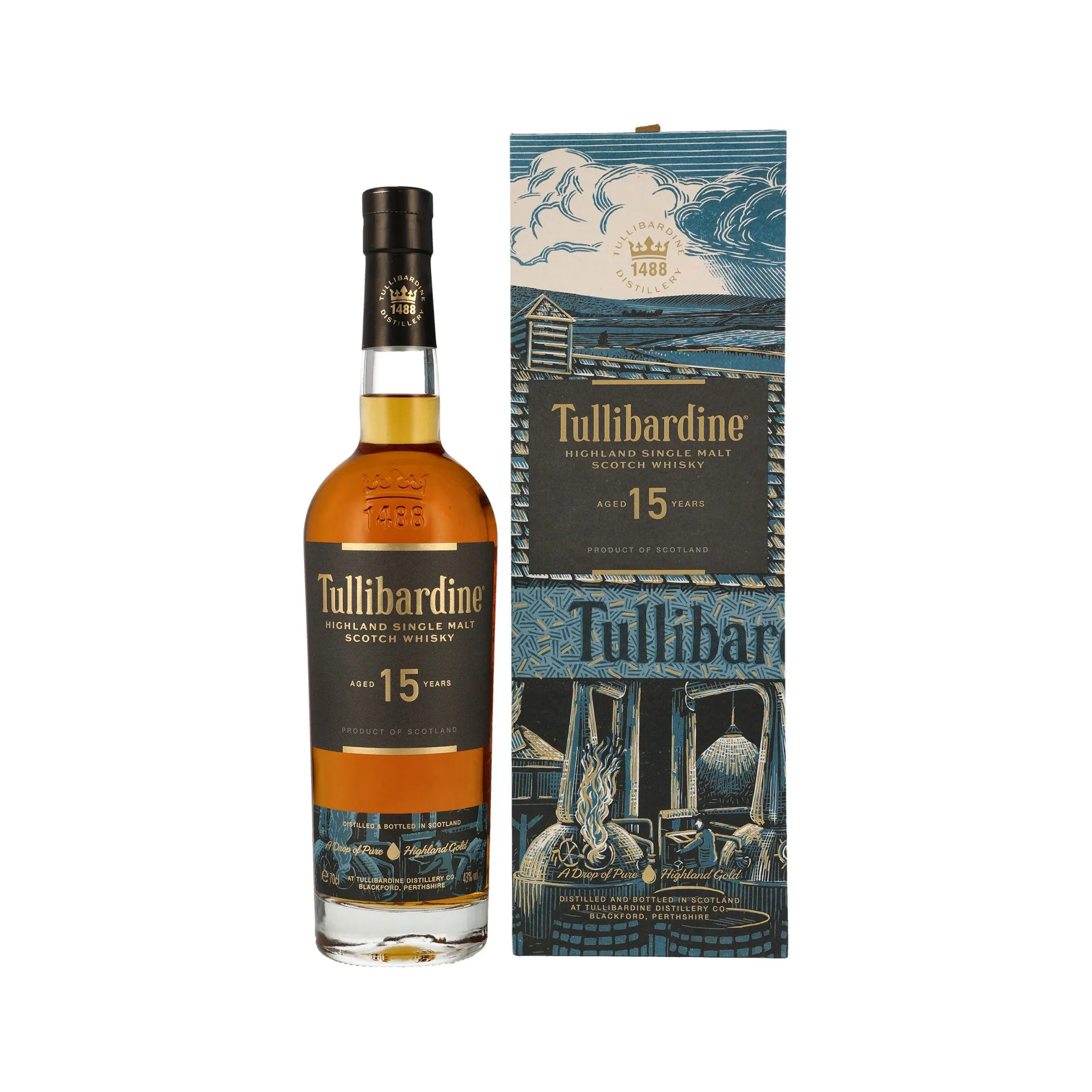 Tullibardine 15 Jahre - Single Malt Scotch Whisky - Highlands
