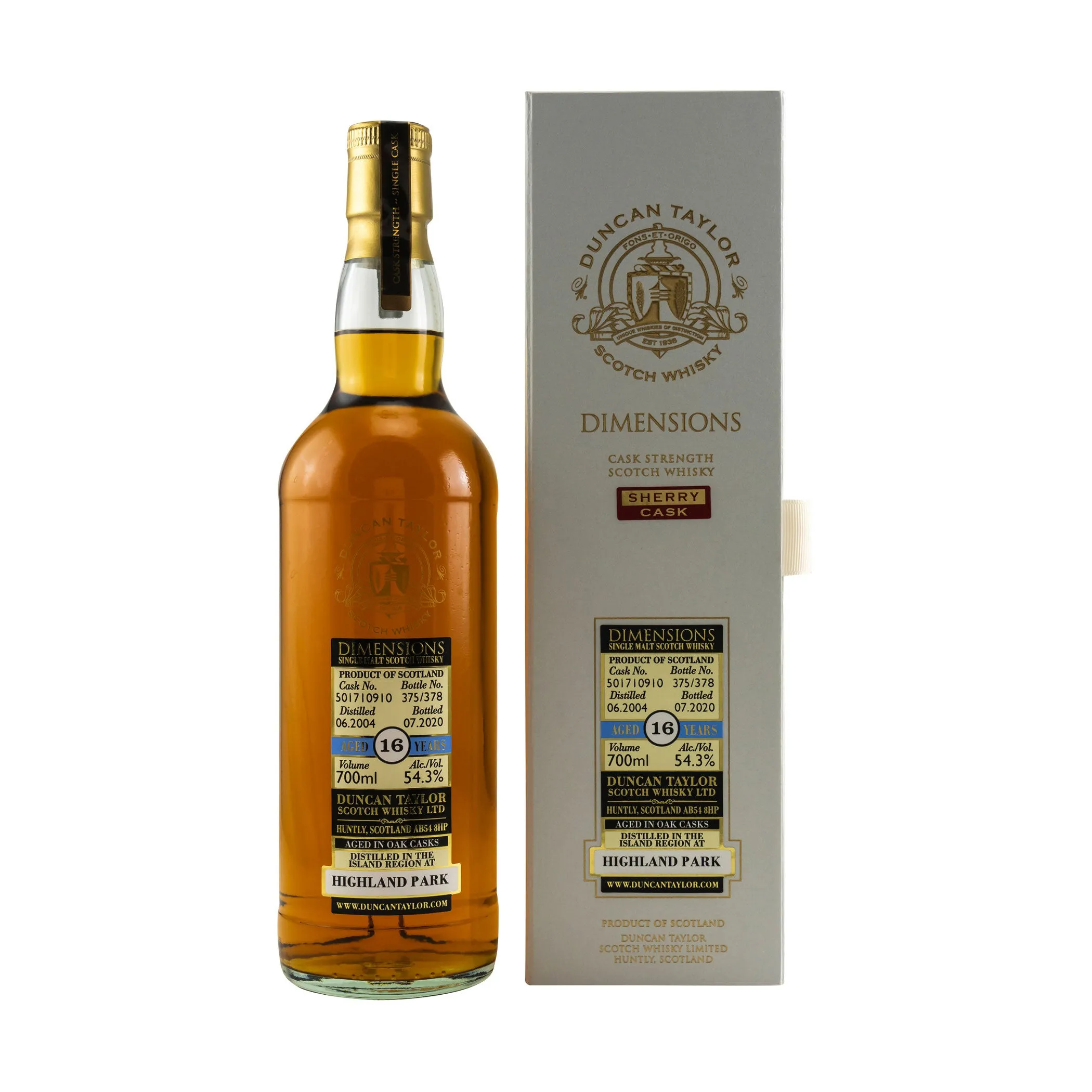 Highland Park 2004/2020 - 16 Jahre - # 501710910 - Dimensions (Duncan Taylor)