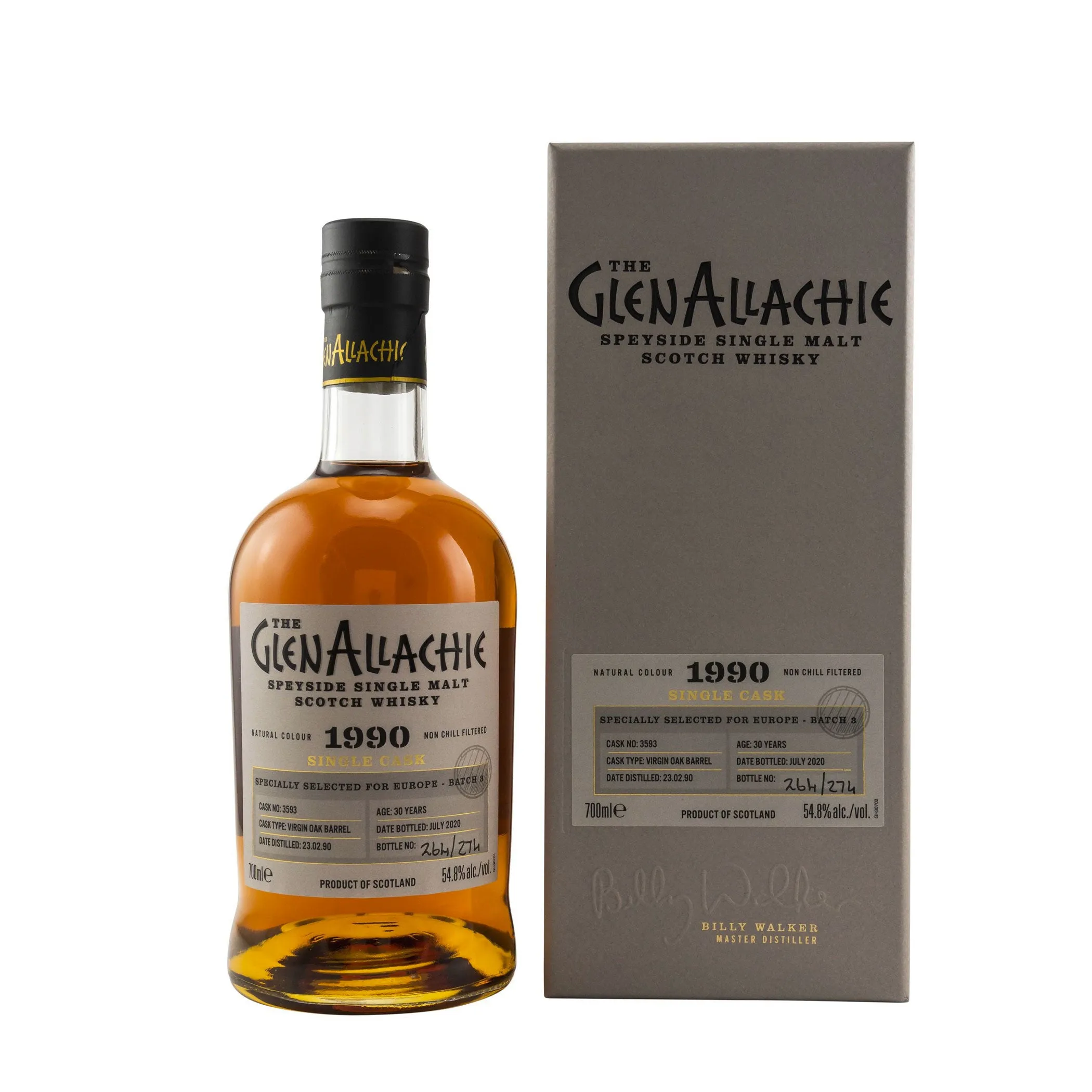 GlenAllachie Virgin Oak Barrel 1990/2020 - 30 Jahre #3593