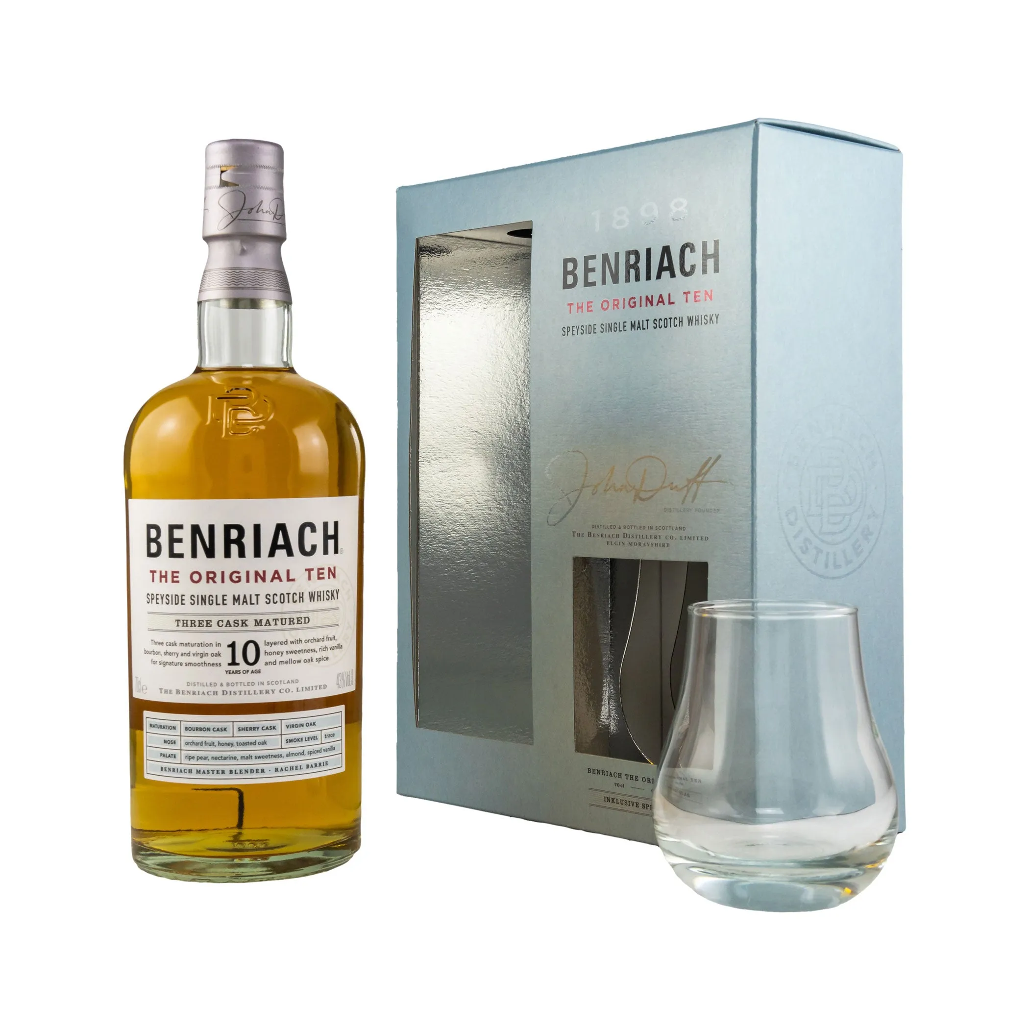 Benriach 10 Jahre - The Original Ten mit Glas Geschenkpackung