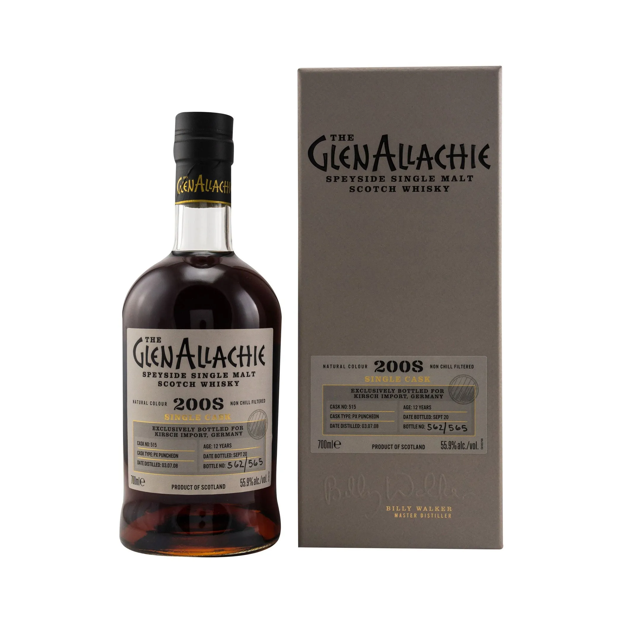 GlenAllachie 2008/2020 - 12 y.o. - PX PUNCHEON - #515