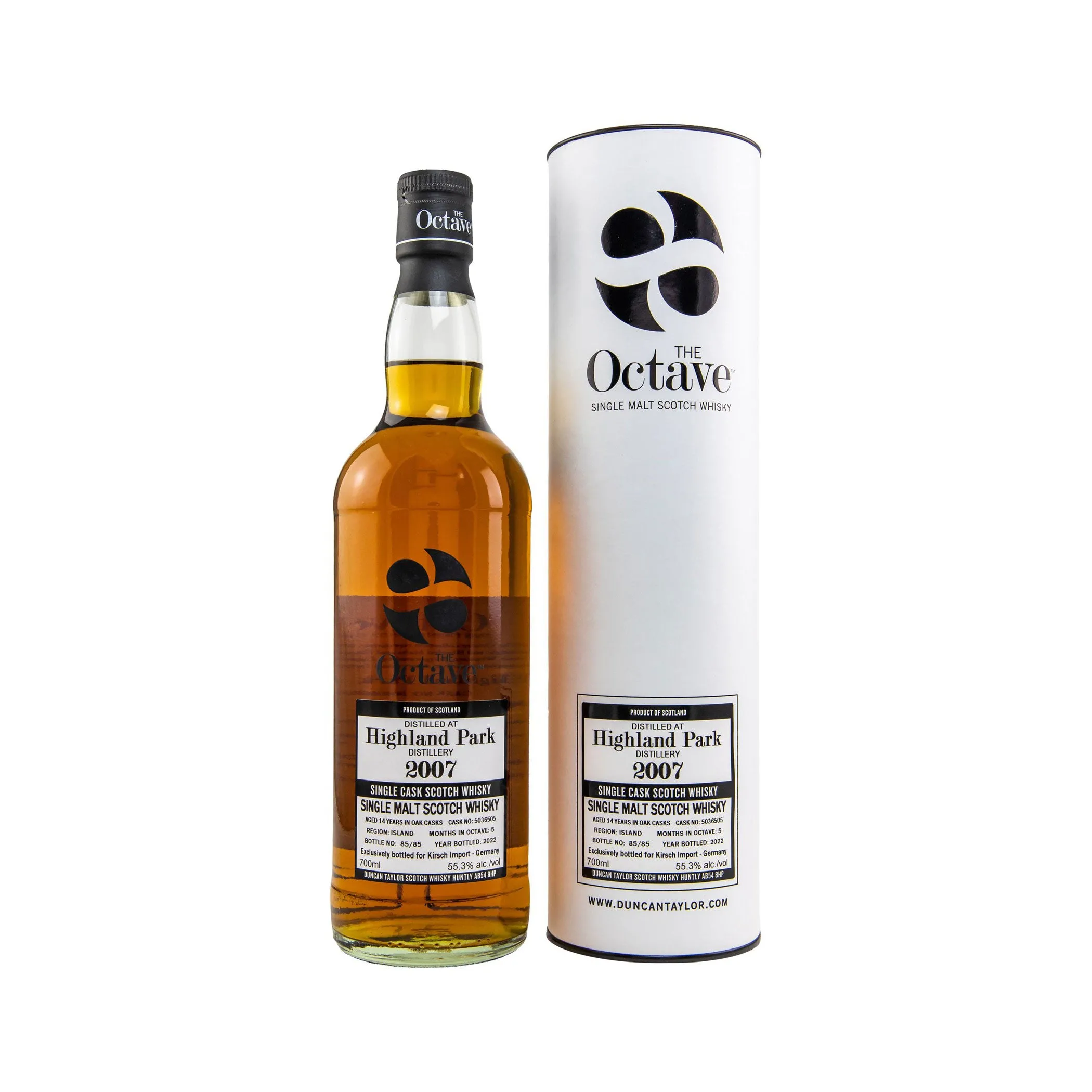 Highland Park 2007/2022 – The Octave - Duncan Taylor Island Single Malt Scotch Whisky - Exclusively bottled for Kirsch Import – Germany