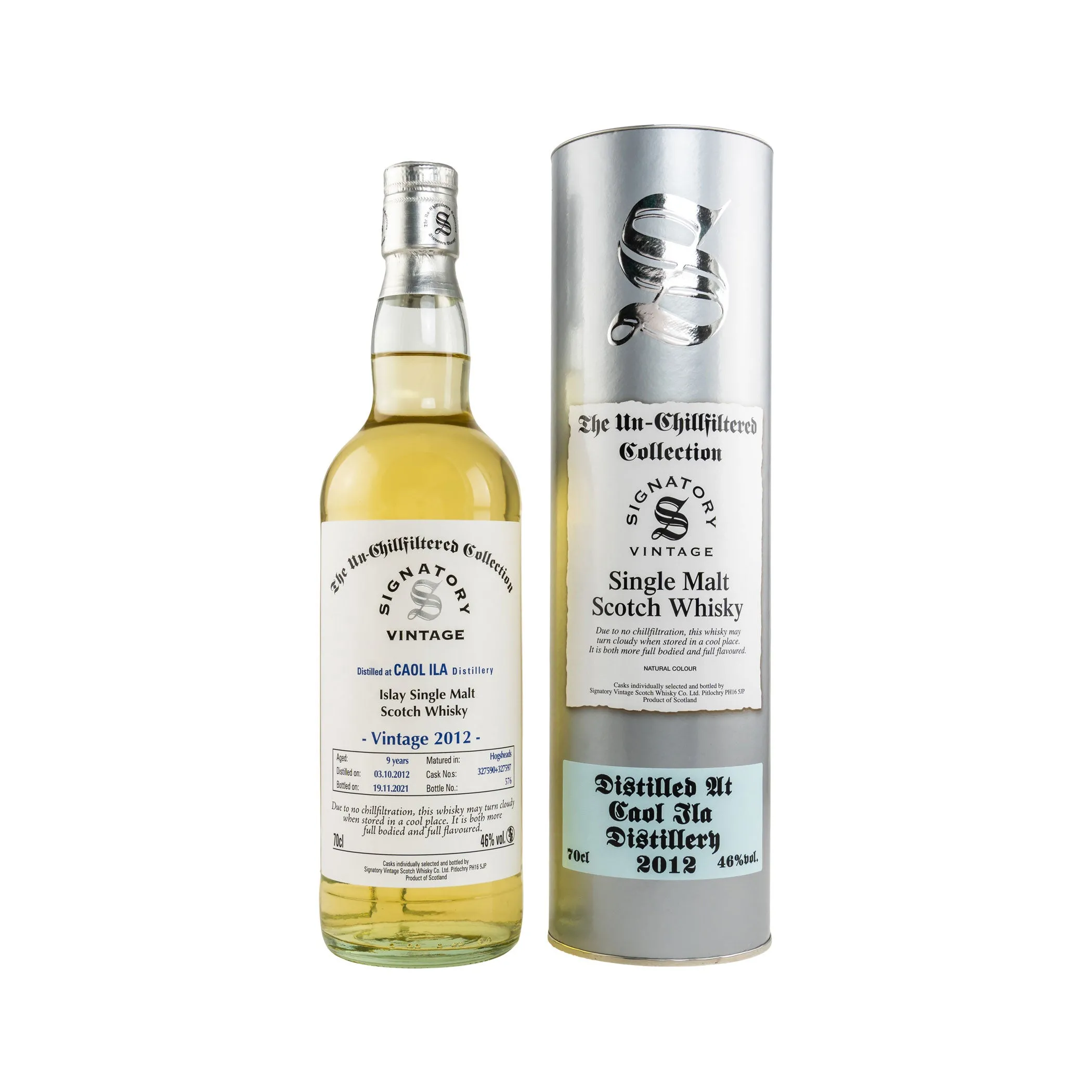 Caol Ila 2012/2021 - 9 Jahre Hogsheads #327590+327597 The Un-Chillfiltered Collection -Signatory-