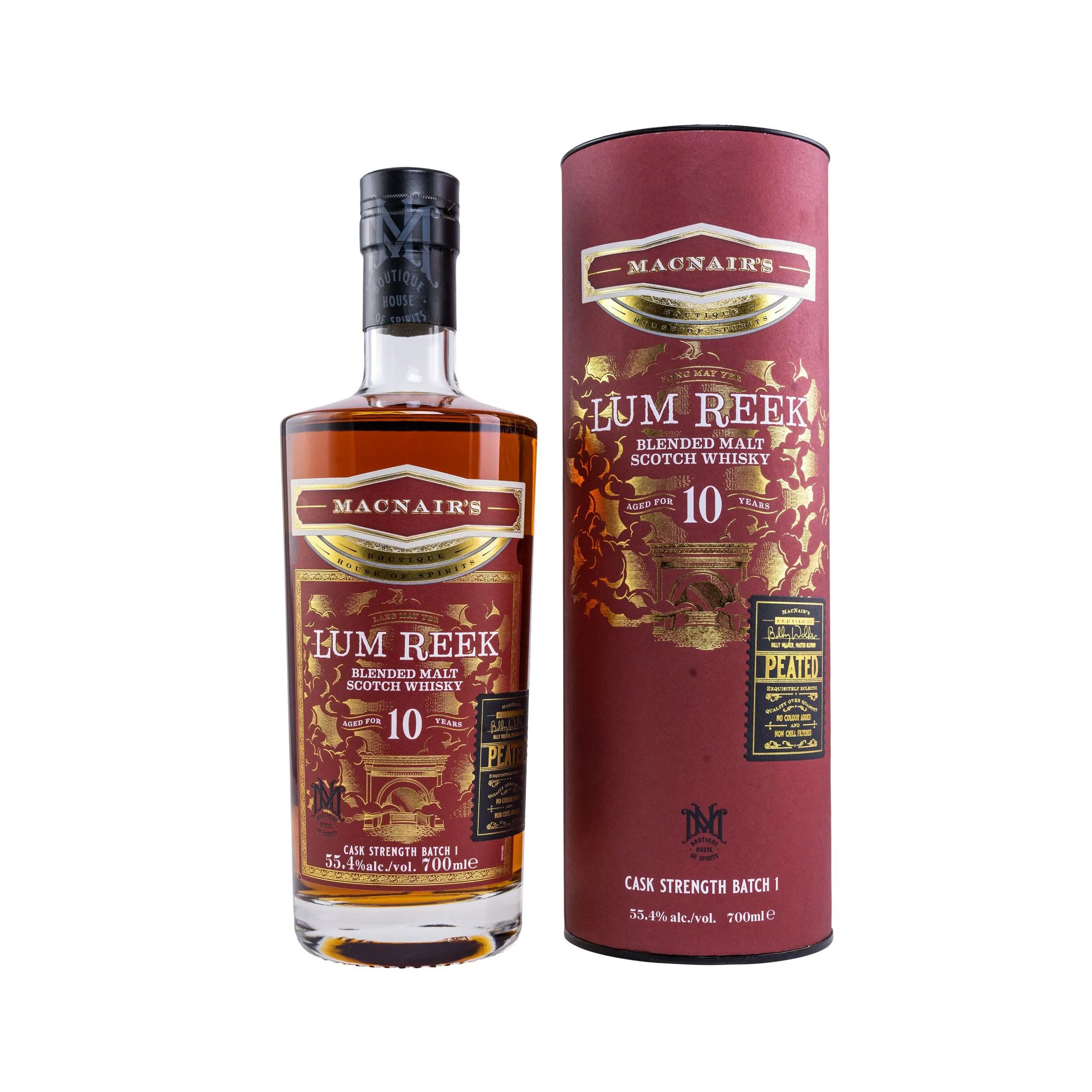 MacNairs Lum Reek 10 Jahre - Torf & Frucht – fassstark vereint - Cask Strength