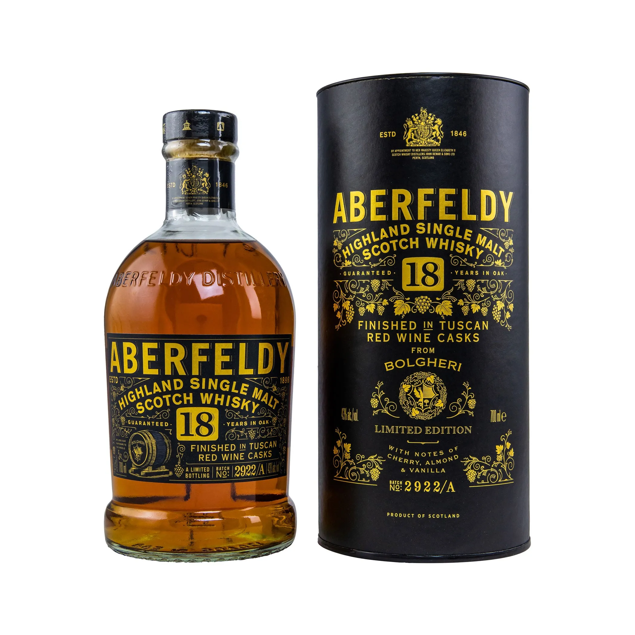 Aberfeldy 18 Jahre - Bolgheri Italian - Red Wine Casks
