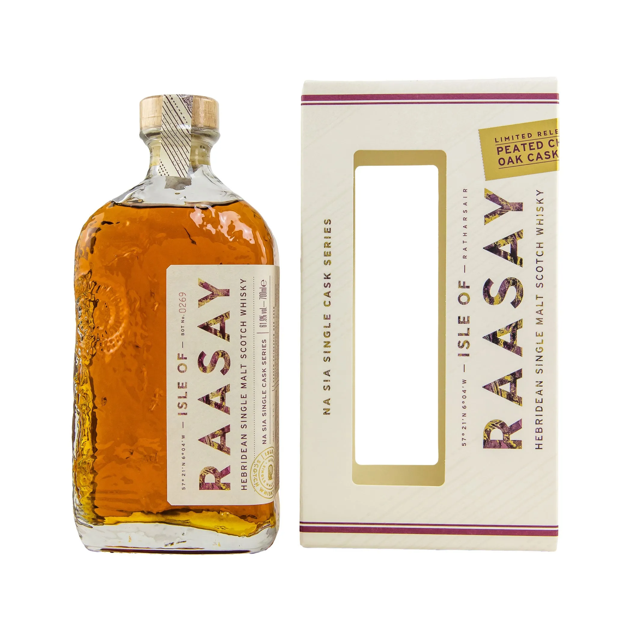 Isle of Raasay Peated Chinkapin Oak Cask - Hebridean Single Malt Scotch Whisky - Na Sia Single Cask Series
