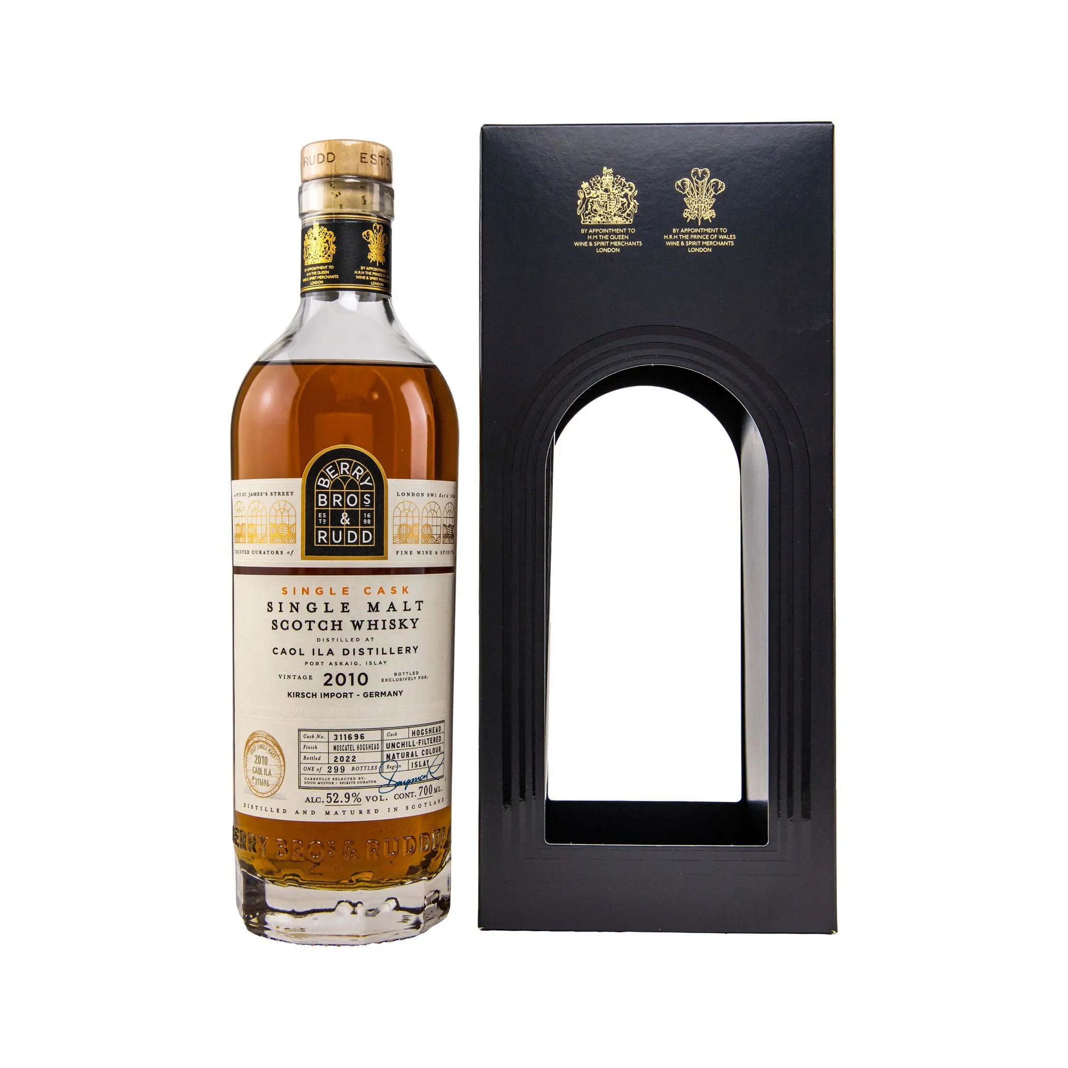 Caol Ila 2010/2022 Berry Bros. & Rudd - Islay Single Malt Scotch Whisky - Bottled exclusively for Kirsch Import
