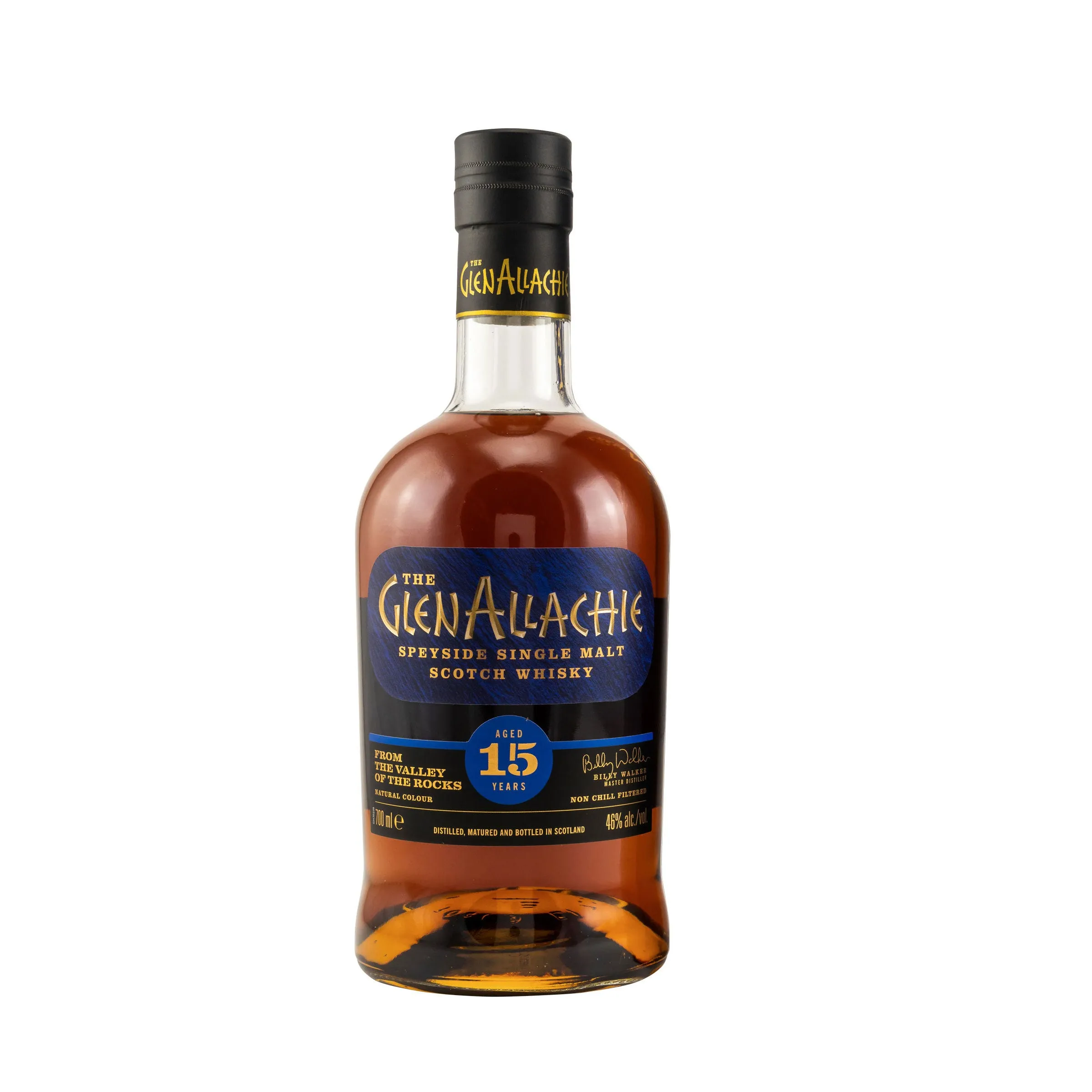 GlenAllachie 15 Jahre - Neuware ohne Originalverpackung - Speyside Single Malt Scotch Whisky