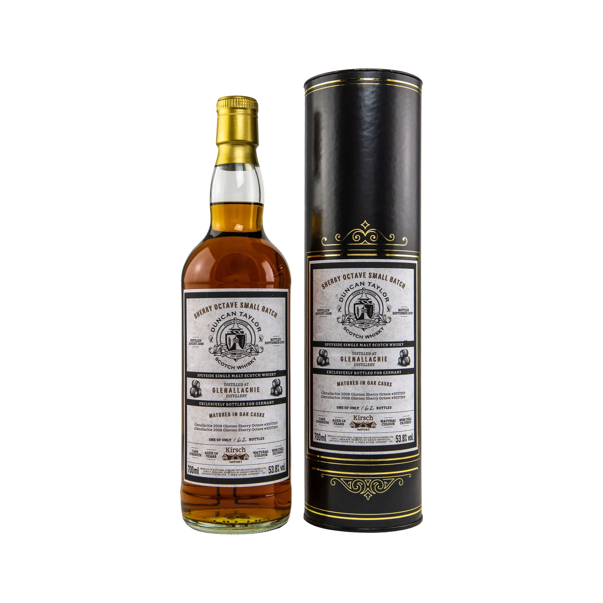Glenallachie 2008/2022 - 14 Jahre - #3037359+3037369 - Octave - Small Batch - Duncan Taylor