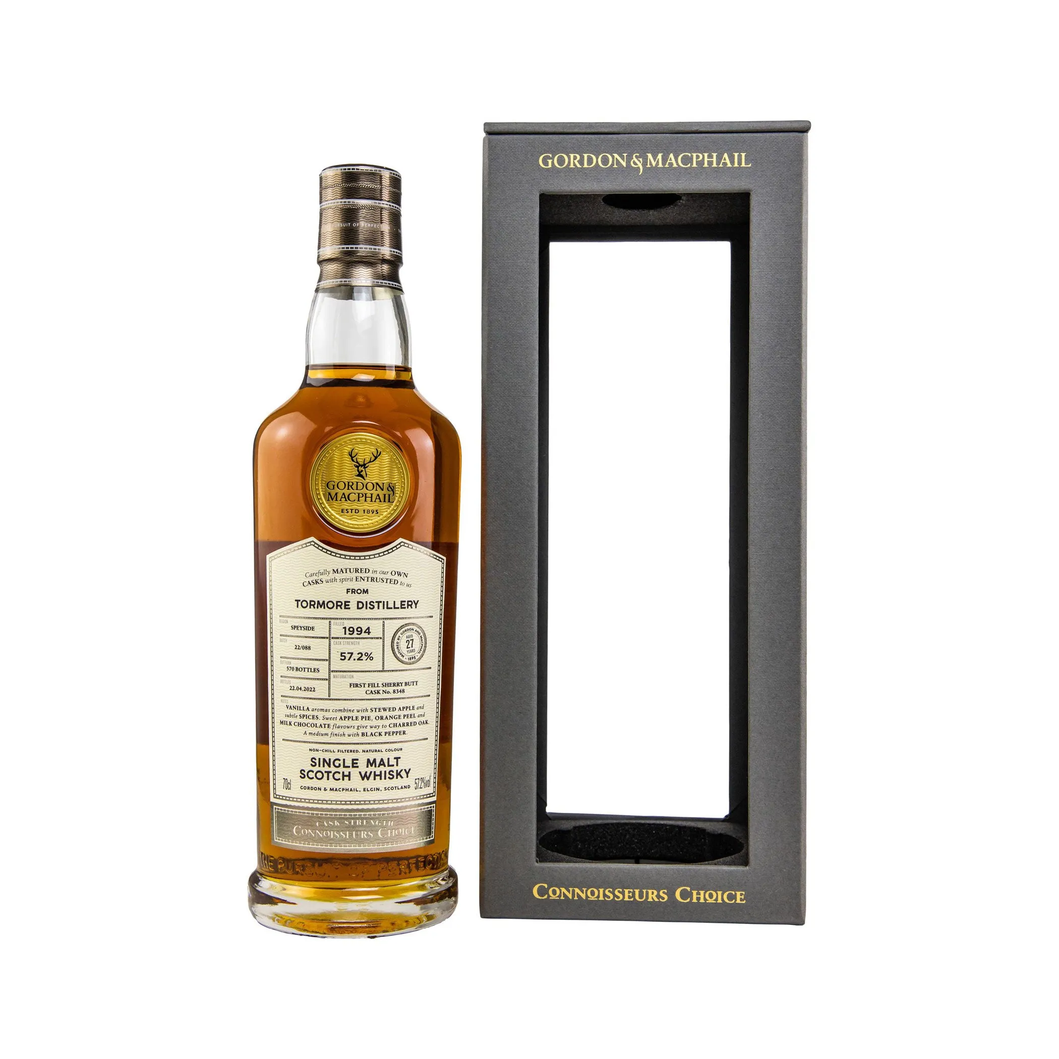 Tormore 1994/2022 - 27 Jahre - Connoisseurs Choice Cask Strength - Gordon & MacPhail Speyside Single Malt Scotch Whisky