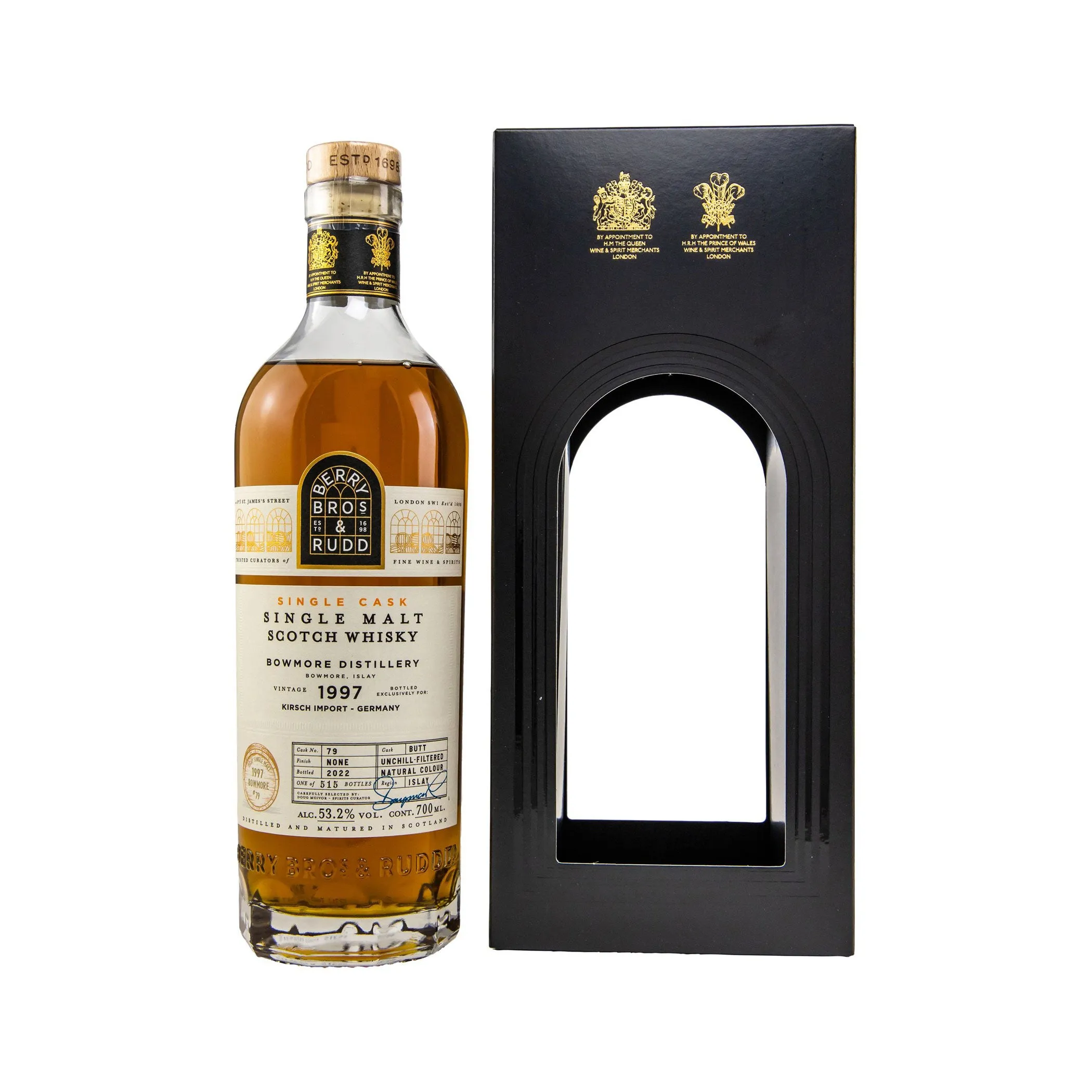 Bowmore 1997/2022 Single Butt No. 79 - Berry Bros. & Rudd Islay Single Malt Scotch Whisky