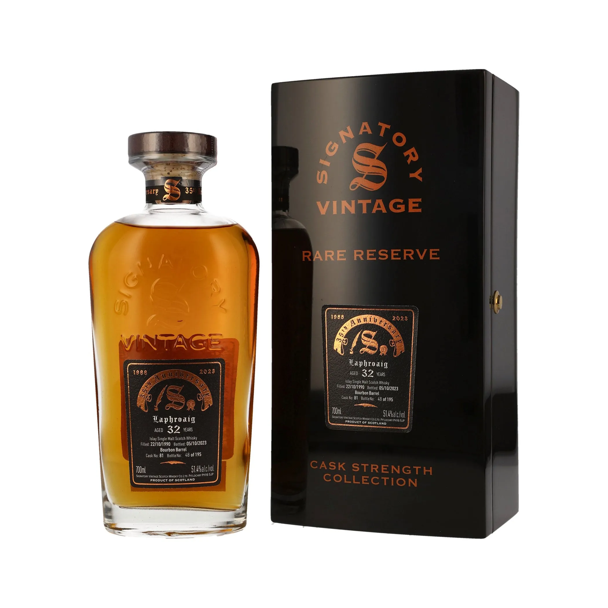 Laphroaig 1990/2023 - Signatory Vintage - Islay Single Malt Scotch Whisky - 35th Anniversary