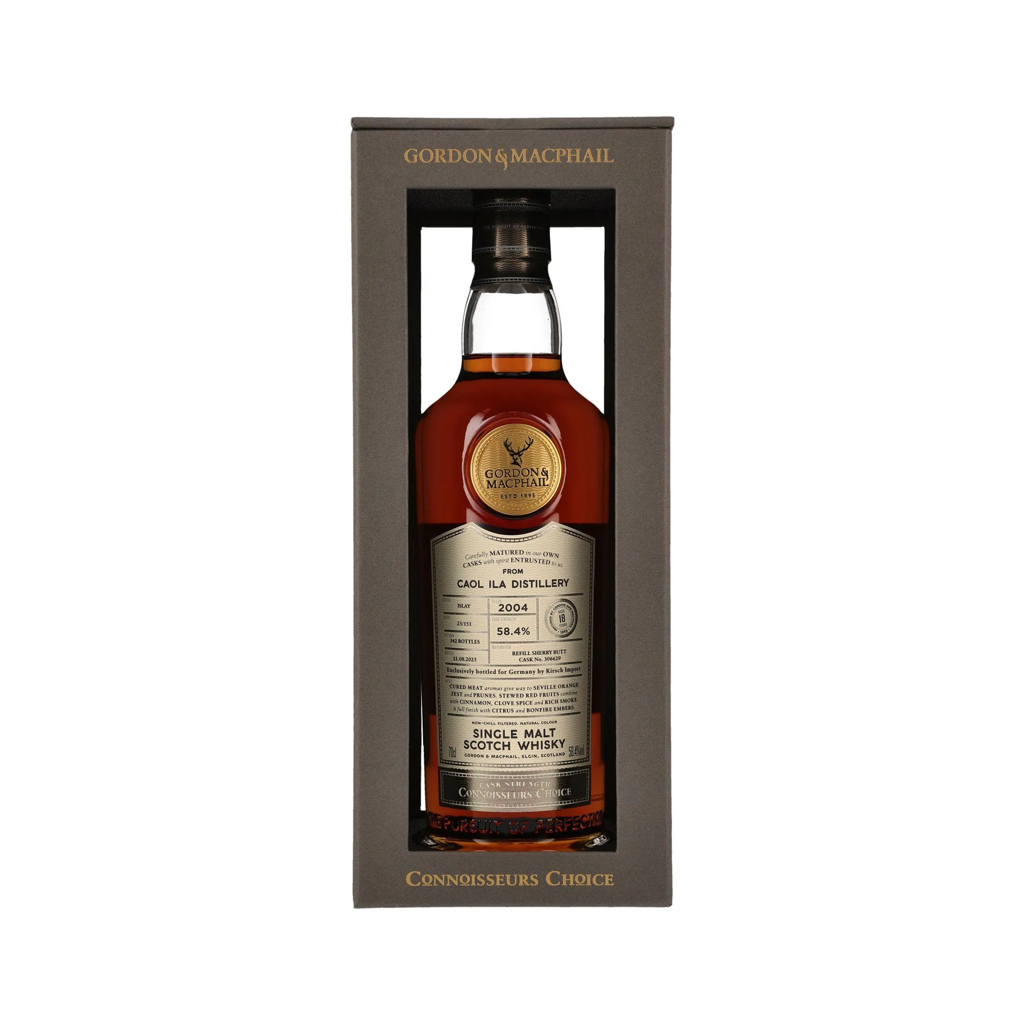 Caol Ila 2004/2023 – Peated Gordon & MacPhail Islay Single Malt Scotch Whisky Connoisseurs Choice