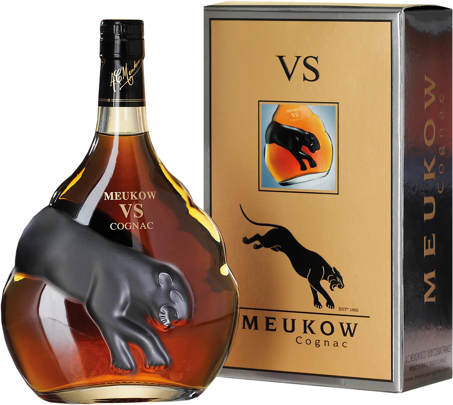 Cognac Meukow Feline VS im edlen Geschenkkarton