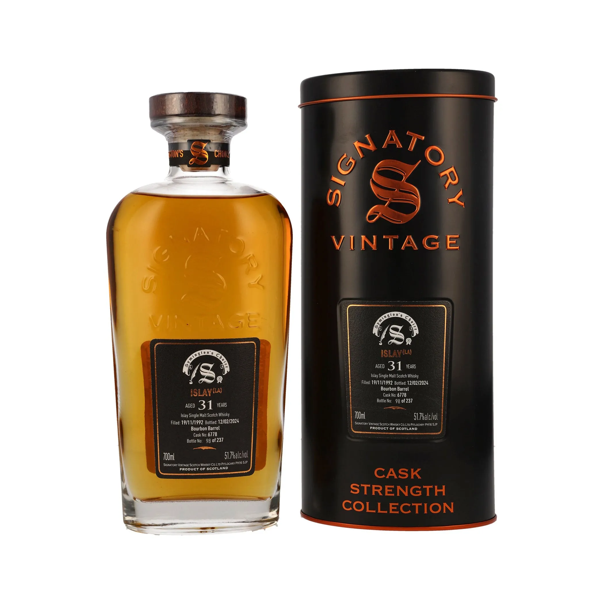 Unnamed Islay 1992/2024 #6778 - Signatory Vintage Islay Single Malt Scotch Whisky - Symington’s Choice