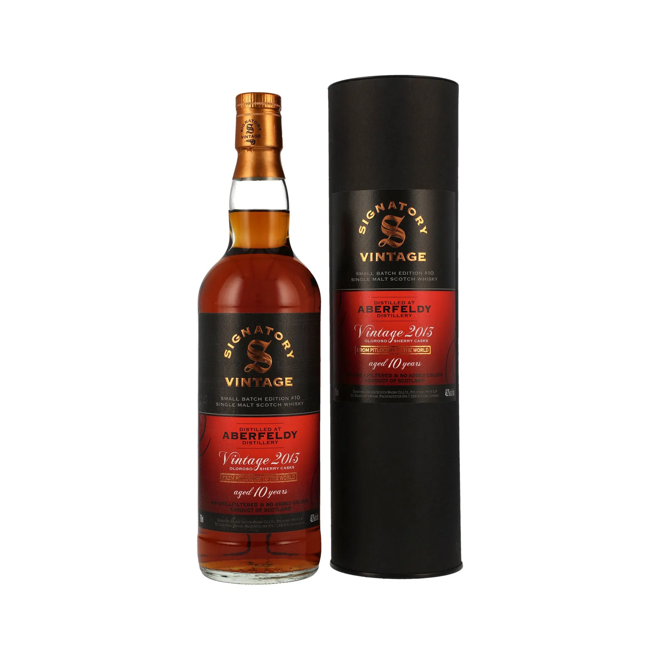 Aberfeldy 2013/2023 - Signatory Vintage Highland Single Malt Scotch Whisky - Small Batch Edition #10