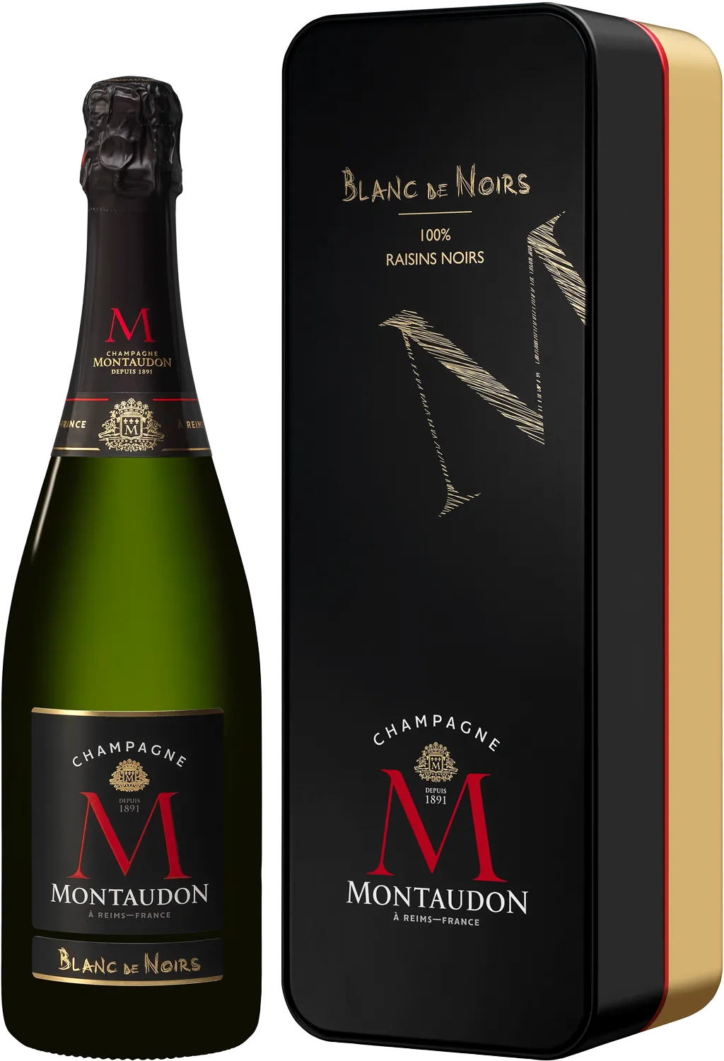 Champagne Montaudon Blanc de Noirs in Bentobox