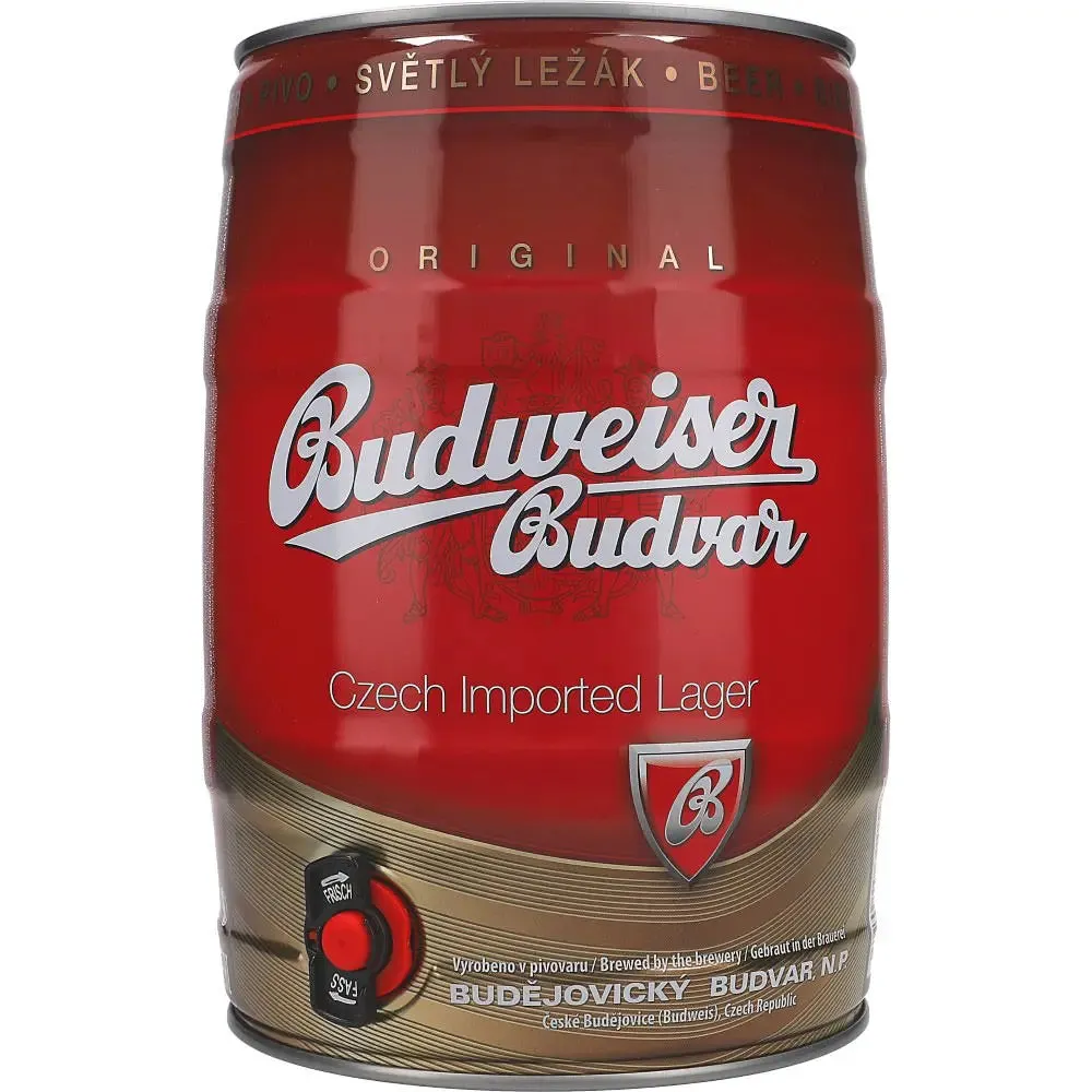 Budweiser Lager 5 % 5L FASS