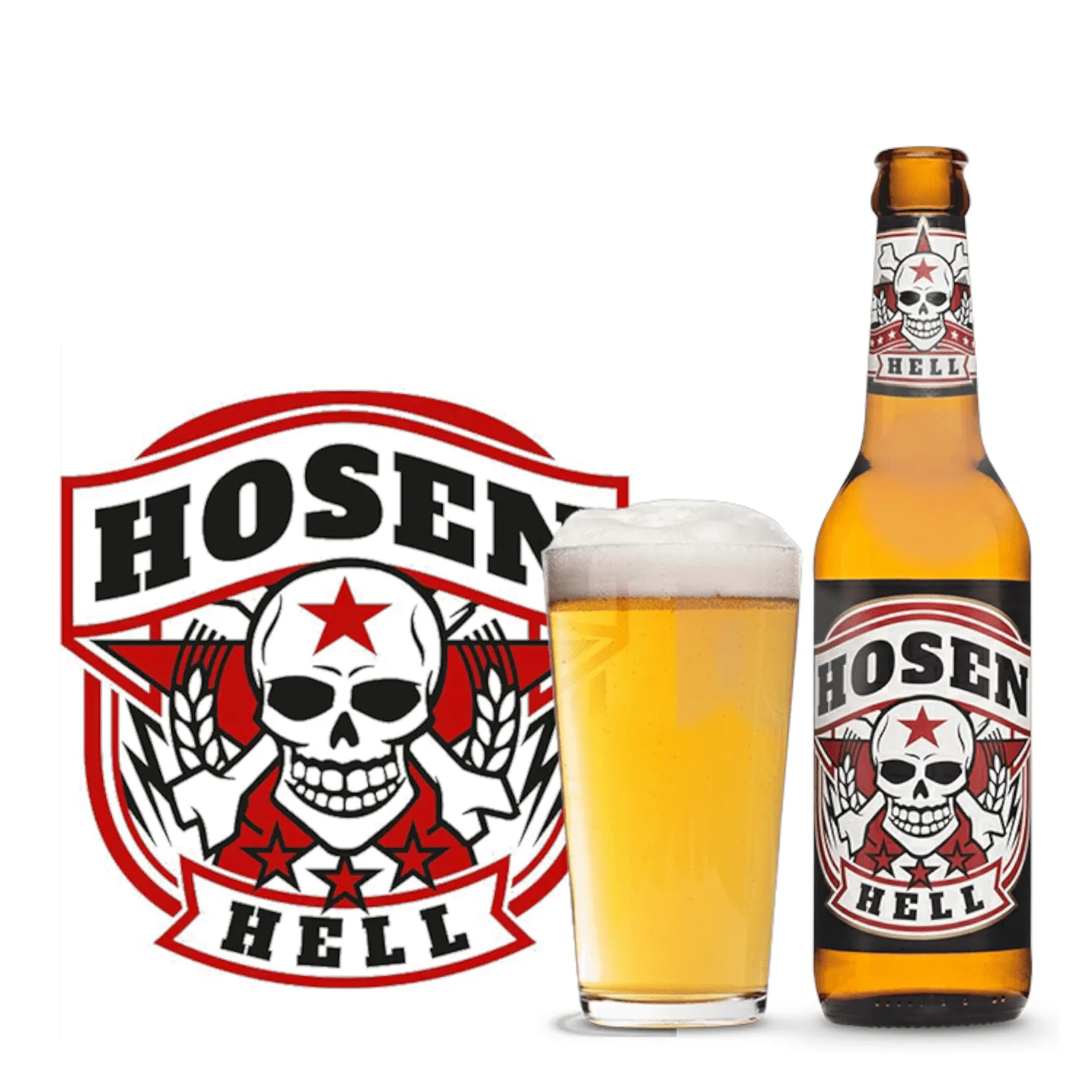 Die toten Hosen Bier 0,33l- Hosen Hell- Band Bier- nur so lange der Vorrat reicht