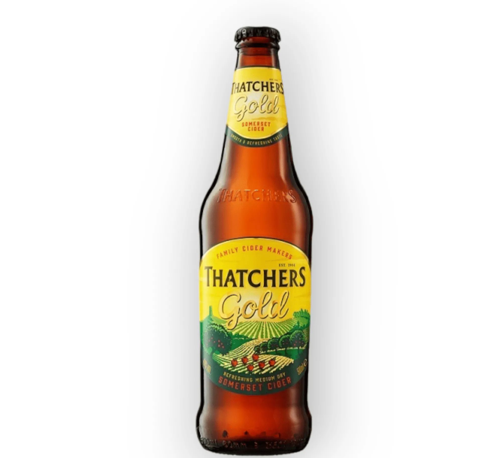Thatchers Gold 0,5l- Somerset Cider mit 4,8% Vol.- Halbtrockener Apfelwein