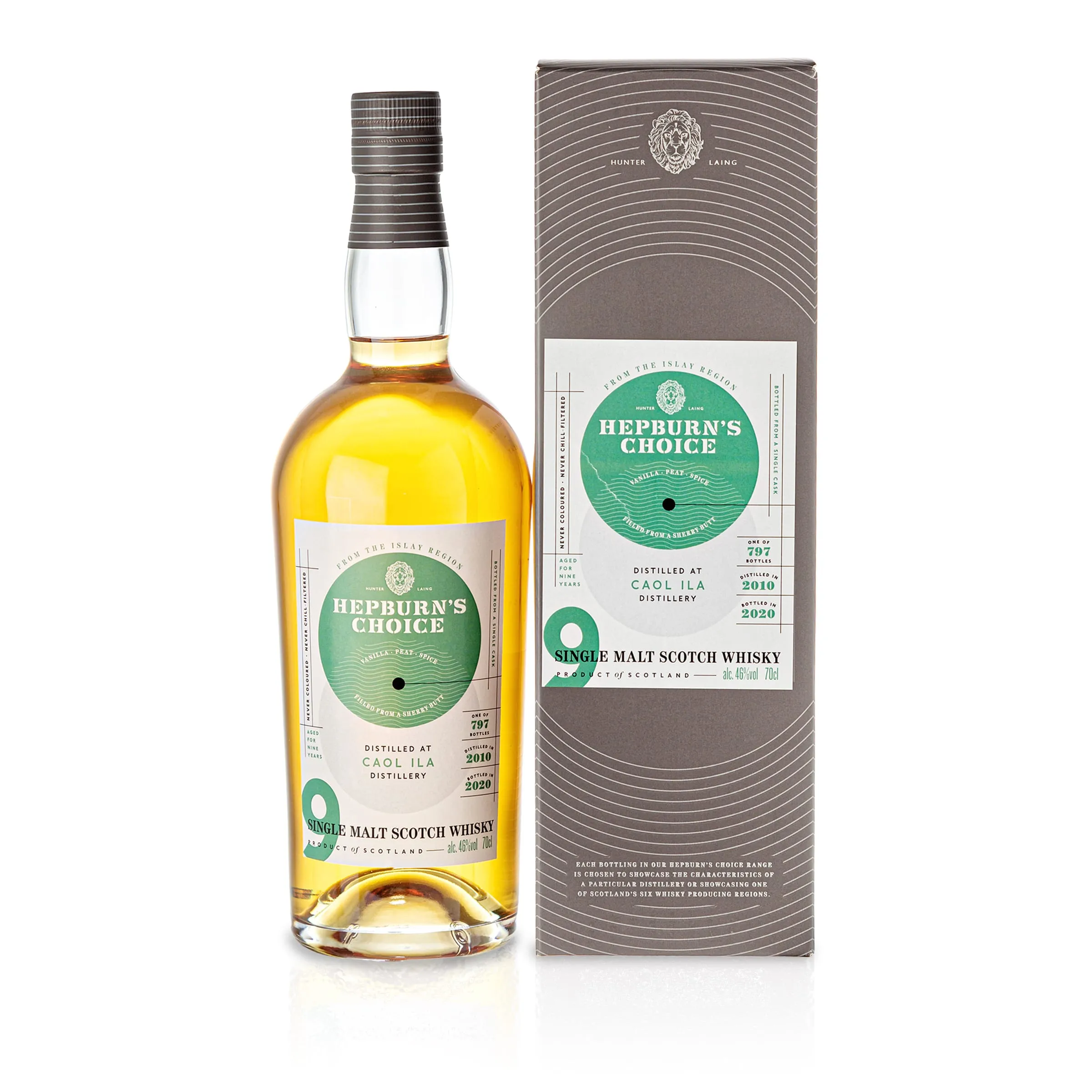 Caol Ila, Hepburn's Choice, sherry fin., 2010, 9 Jahre, 46 %