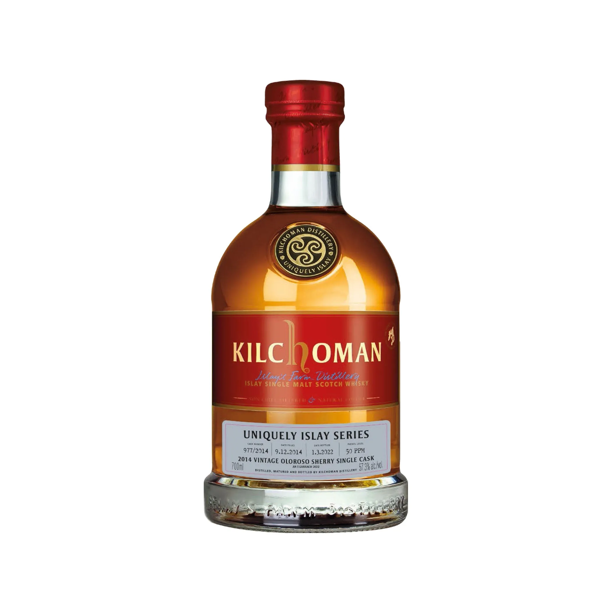 Kilchoman Vintage 2014, AT22 Uniquely Islay Series - #6/10 - Cask 977/2014 Oloroso Sherry Single Cask