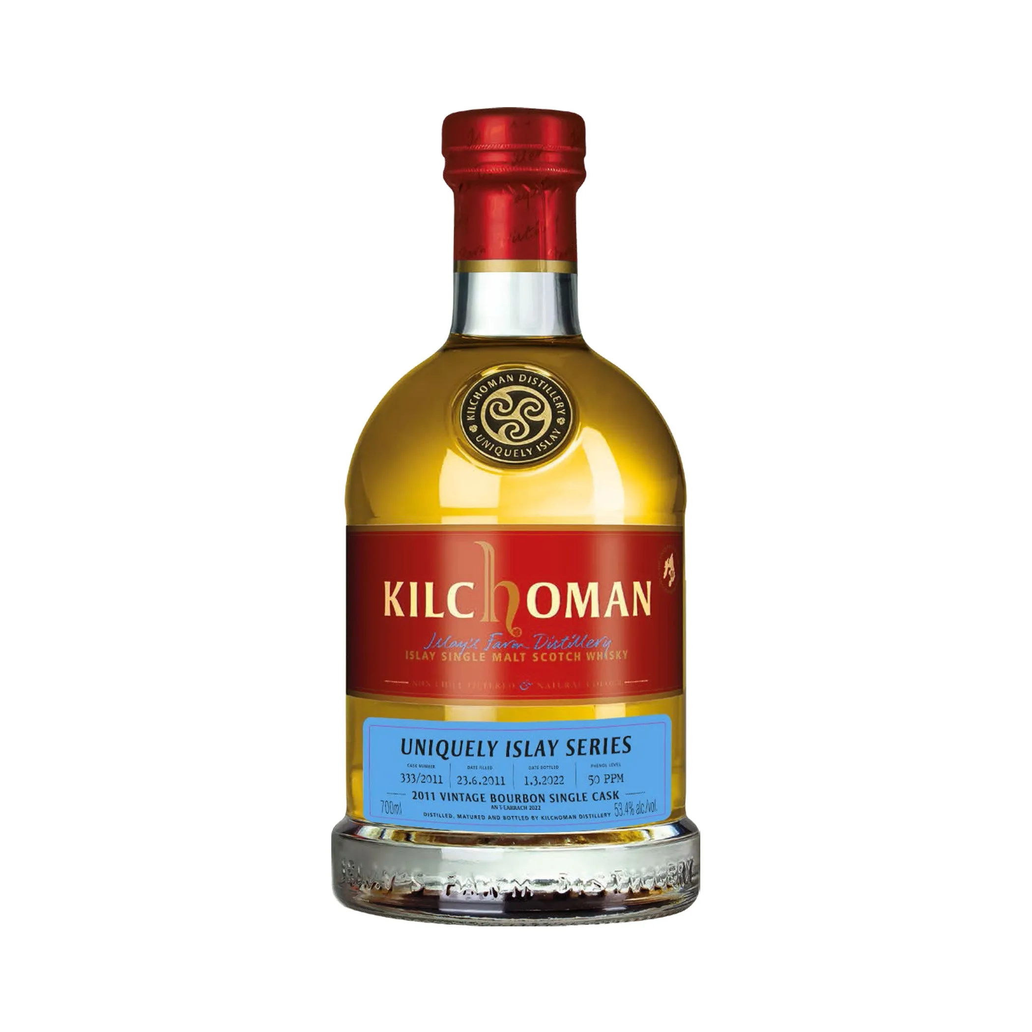Kilchoman Vintage 2011, AT22 Uniquely Islay Series - #7/10 - Cask 333/2011 Bourbon Single Cask