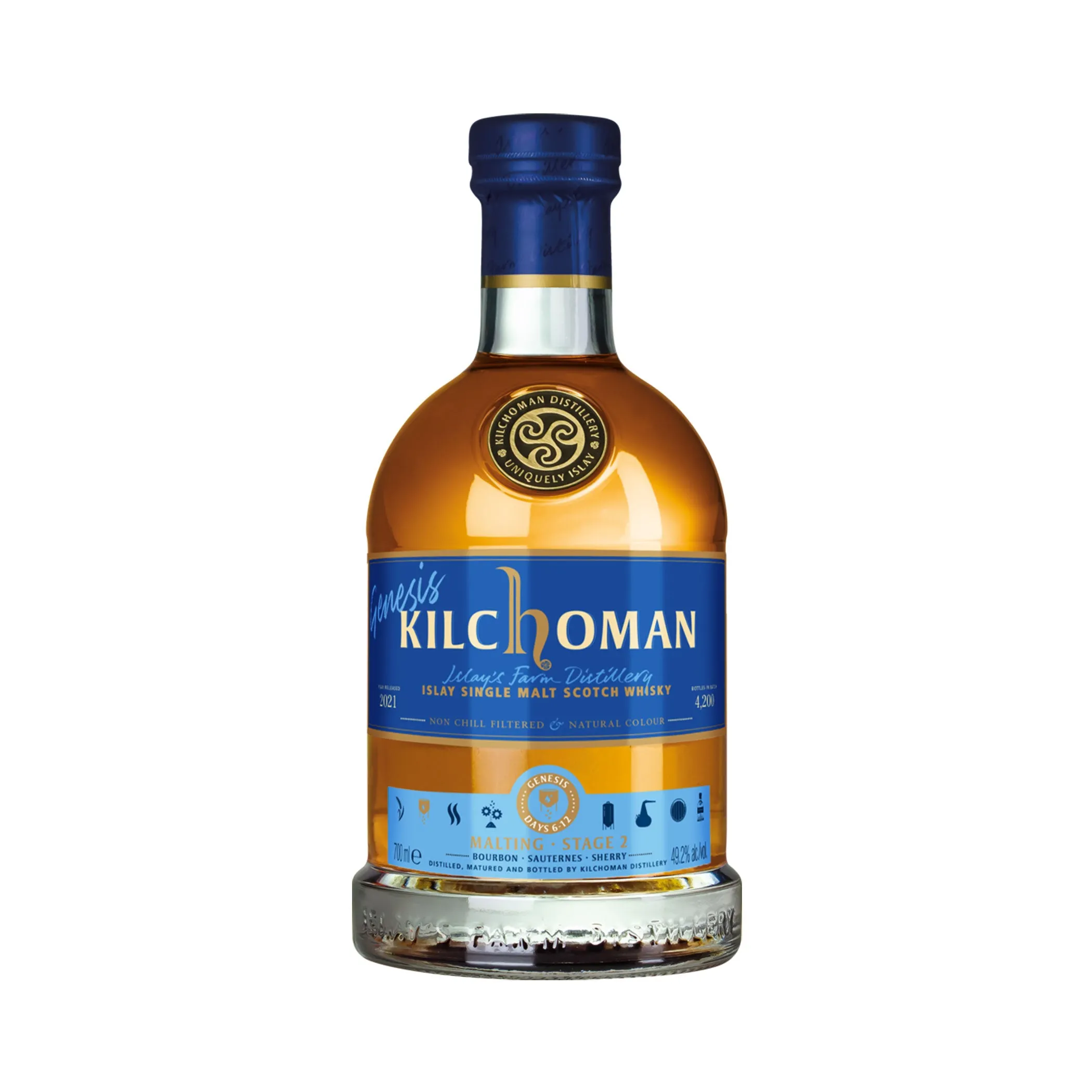 Kilchoman Genesis - Malting • Stage 2 - 49,2% vol. Islay Single Malt Scotch Whisky Limited Edition 2021