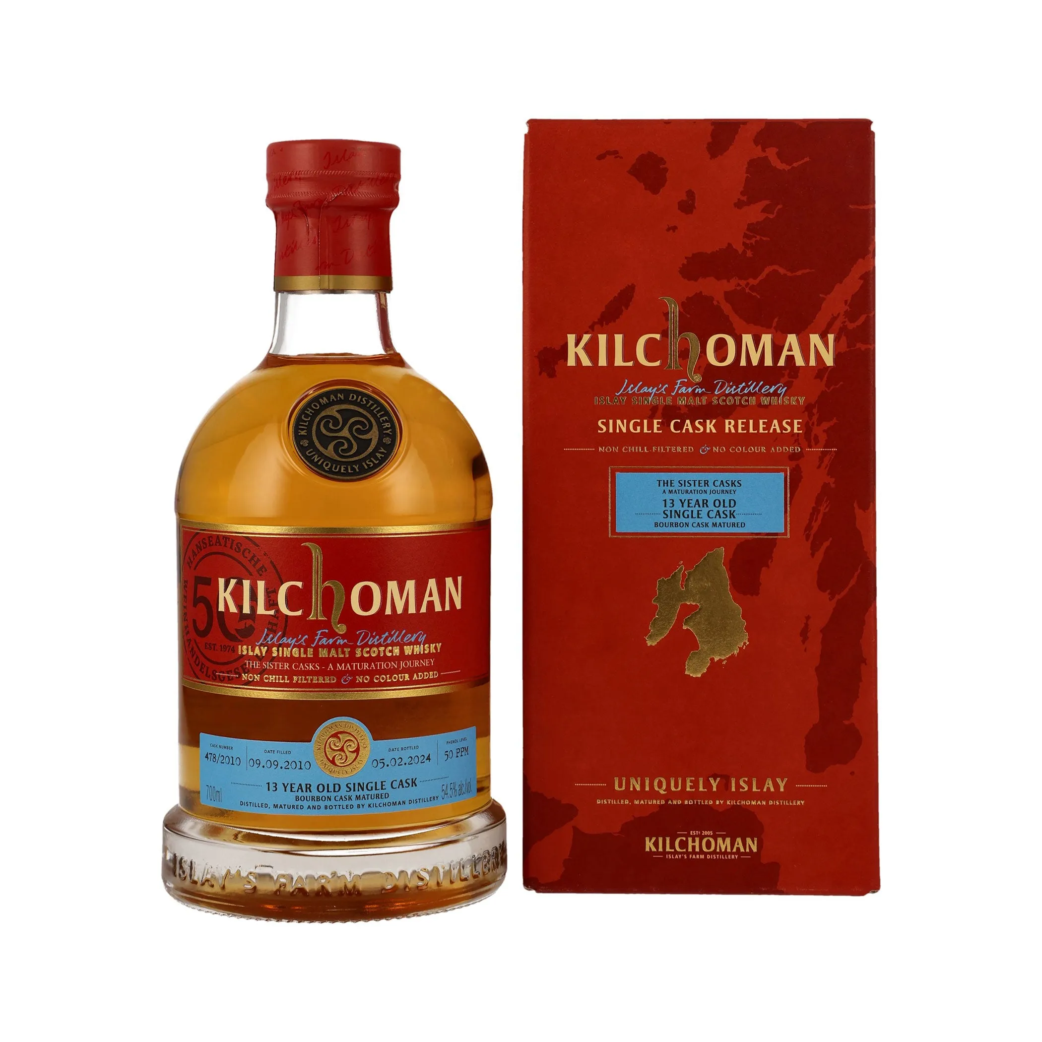 Kilchoman Vintage 2010 54,5% - 13 Jahre Single Cask – Bourbon Cask Matured - Single Malt Scotch Whisky