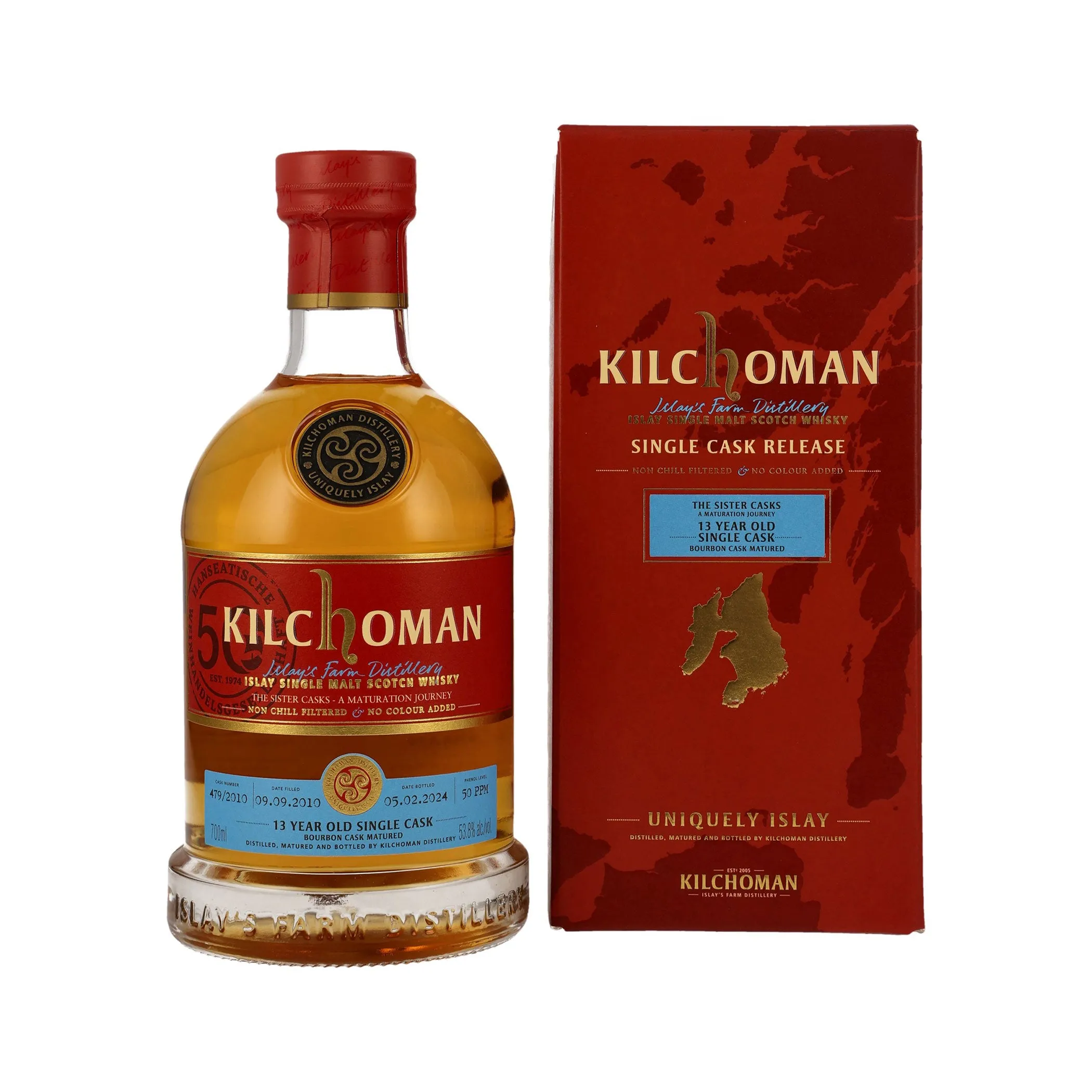 Kilchoman Vintage 2010 53,8% - 13 Jahre Single Cask – Bourbon Cask Matured - Single Malt Scotch Whisky