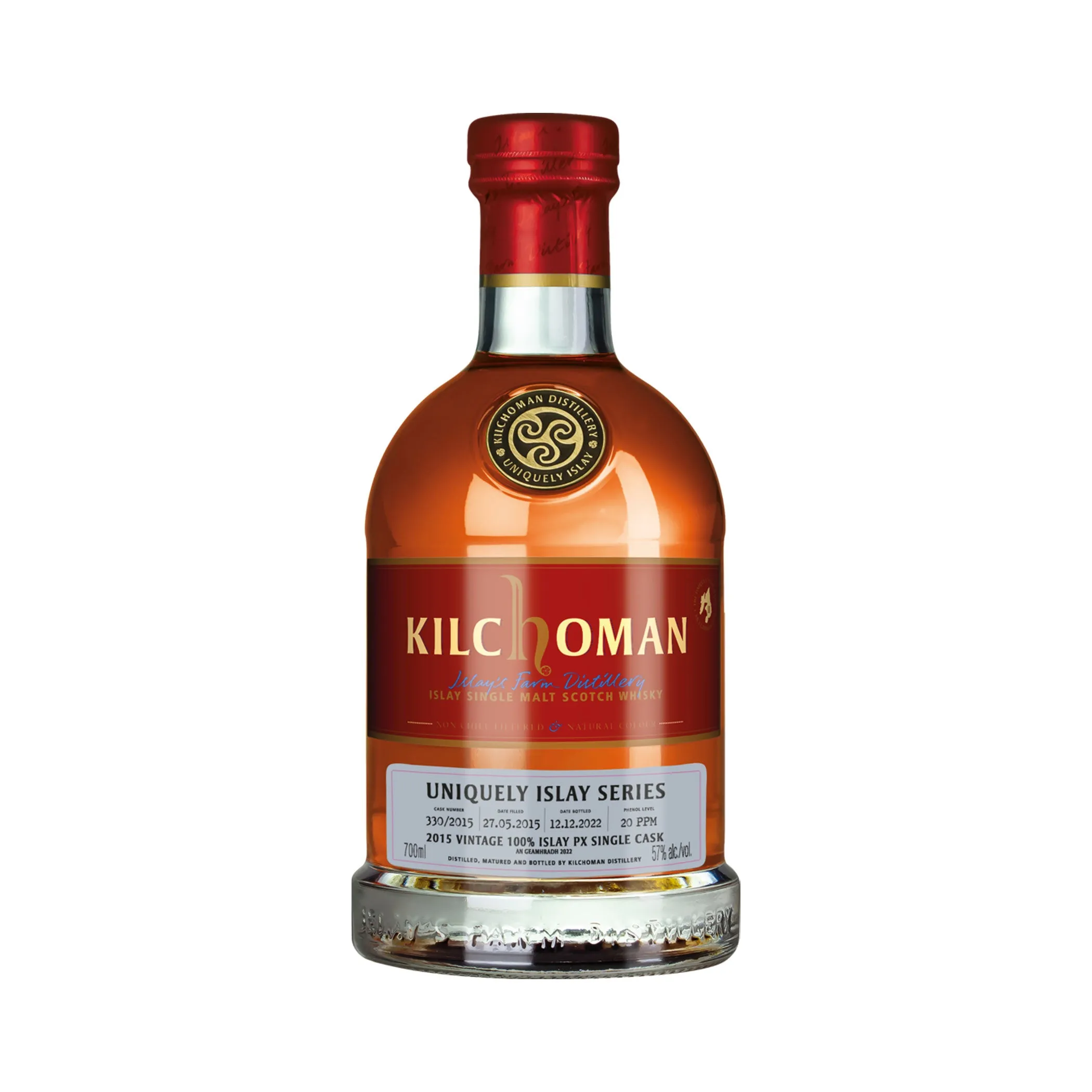 Kilchoman Uniquely Islay Series - 2015 Vintage 100 % Islay PX Single Cask