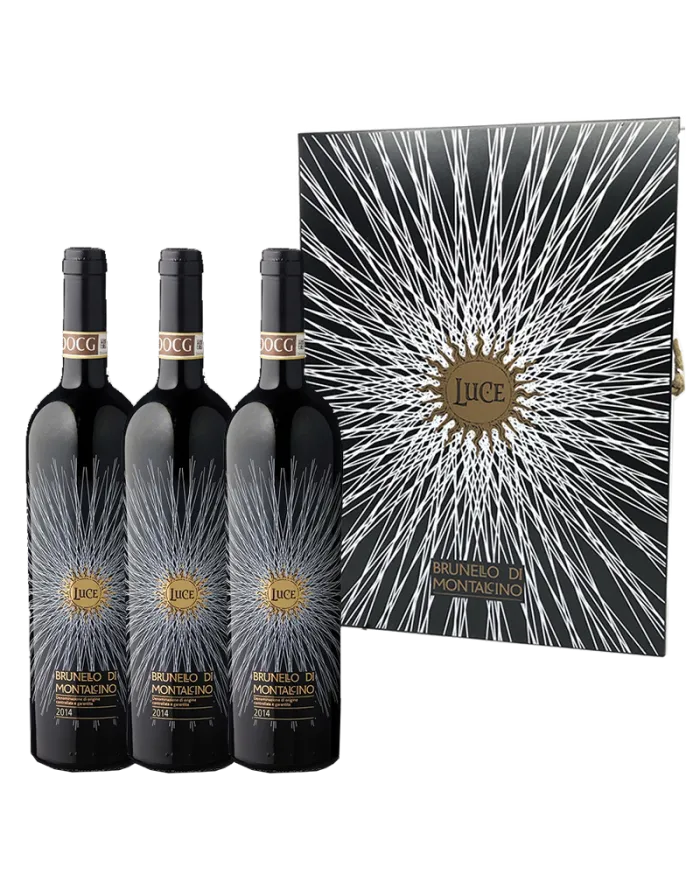 3 Bottiglie - Brunello di Montalcino DOCG 2015 Luce della vite in cassetta legno - Frescobaldi