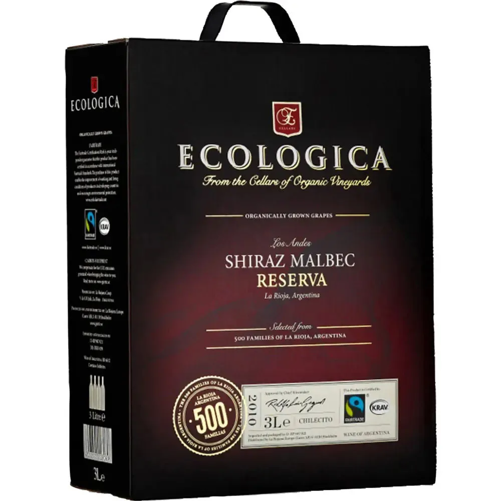 Ecologica Reserva Shiraz Malbec 13 % 3L BIB