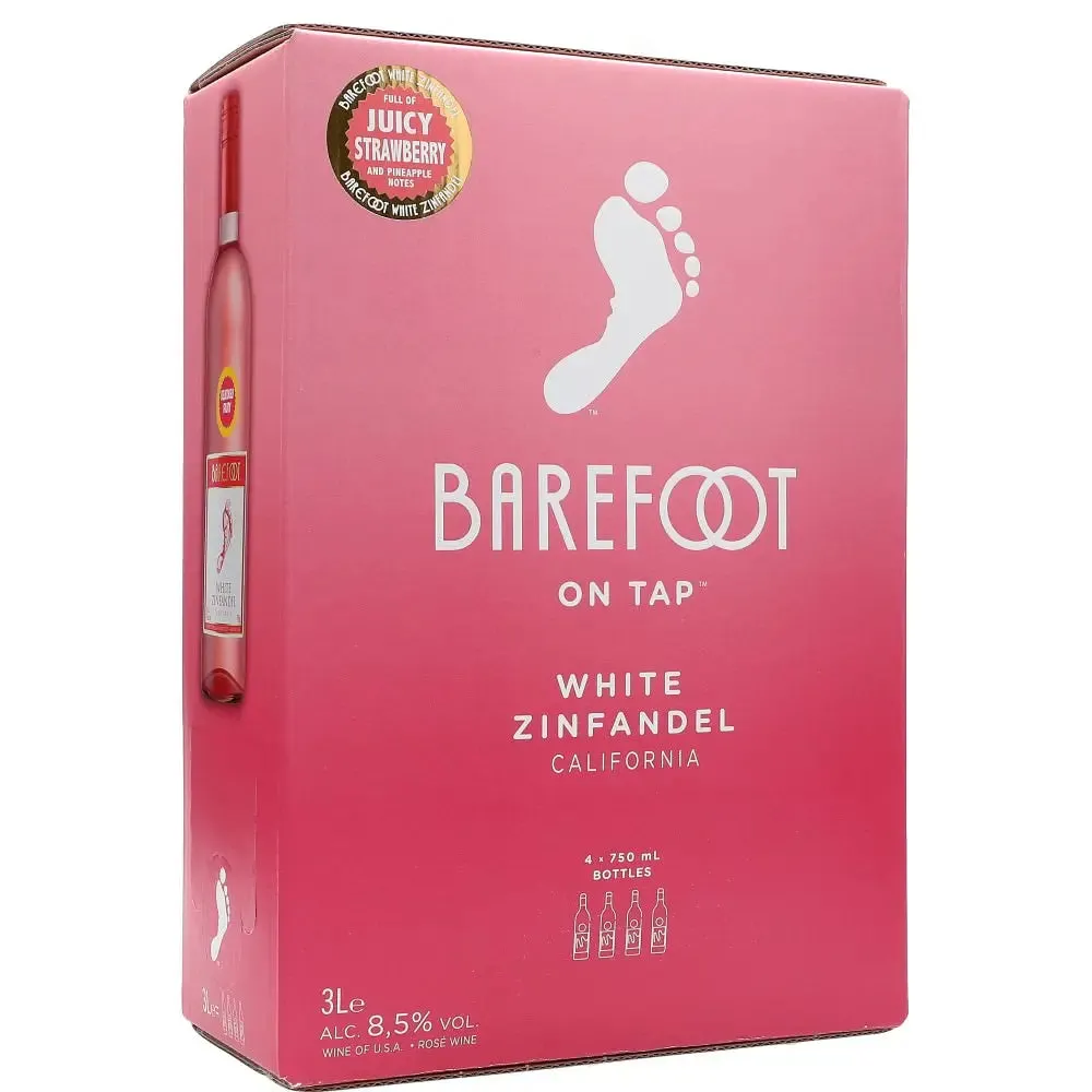 Barefoot White Zinfandel 8 % 3L BIB