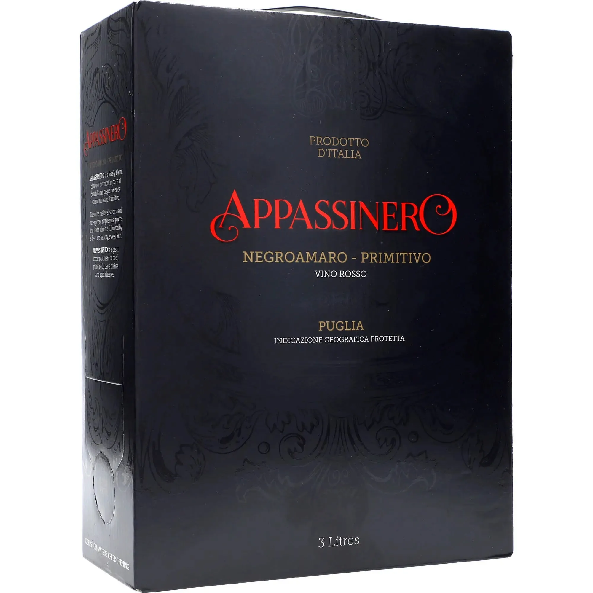 Appassinero Negroamaro Primitivo 13 % 3L BIB