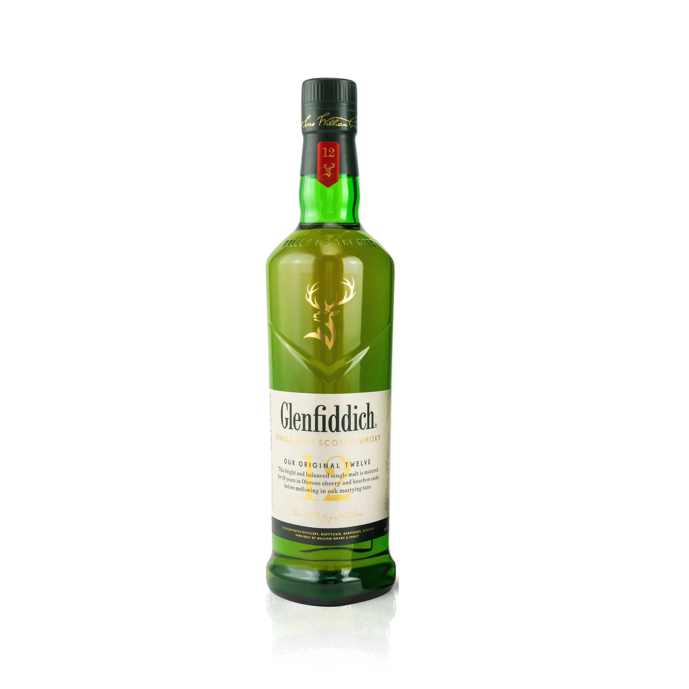 Glenfiddich 12 Jahre Single Malt Scotch Whisky - Neuware ohne Originalverpackung
