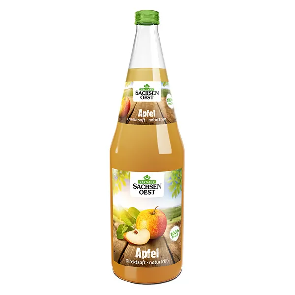 Sachsenobst Apfelsaft naturtrüb 6x1,0L