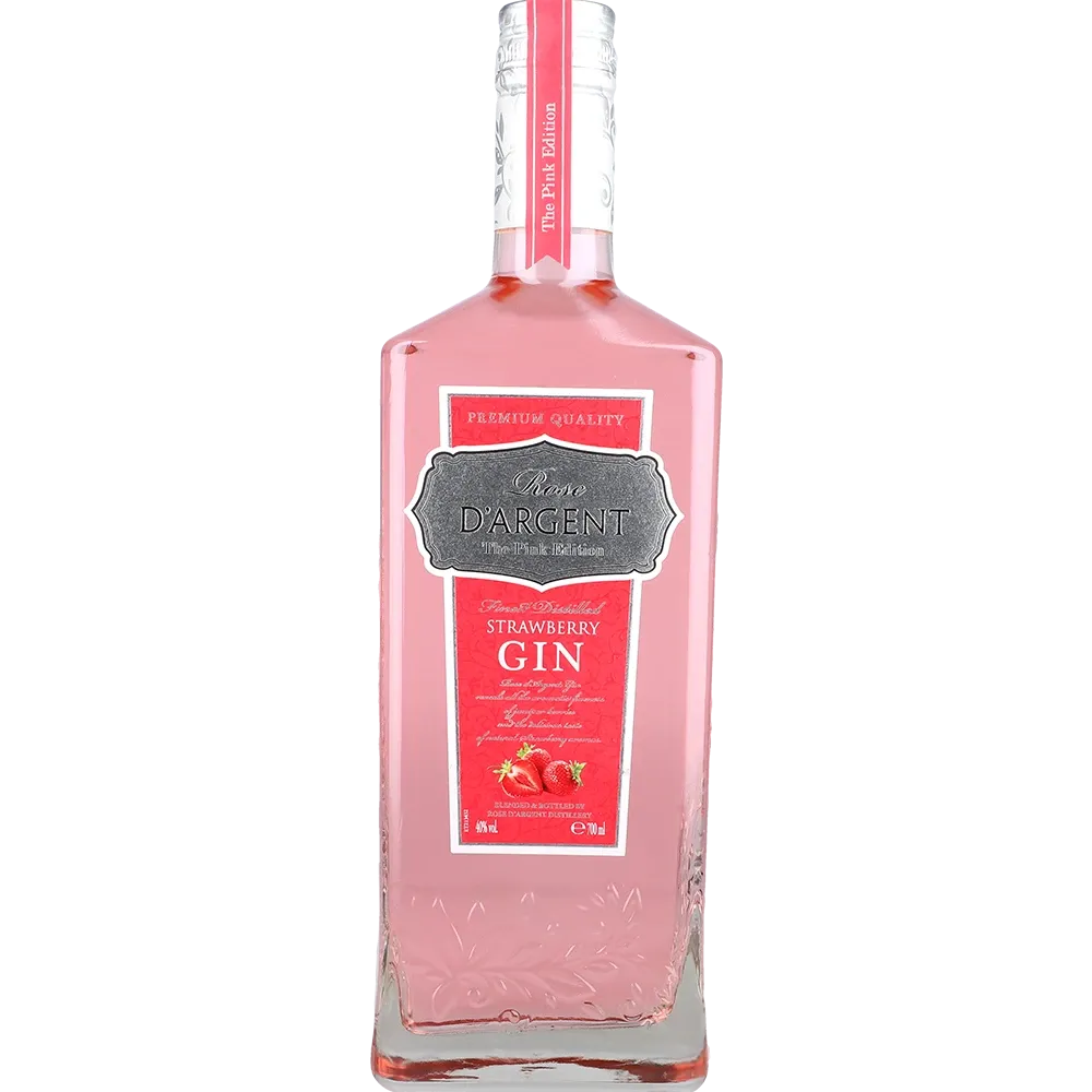 Rose D'Argent Pink Strawberry Gin 40 % 0,7L FL
