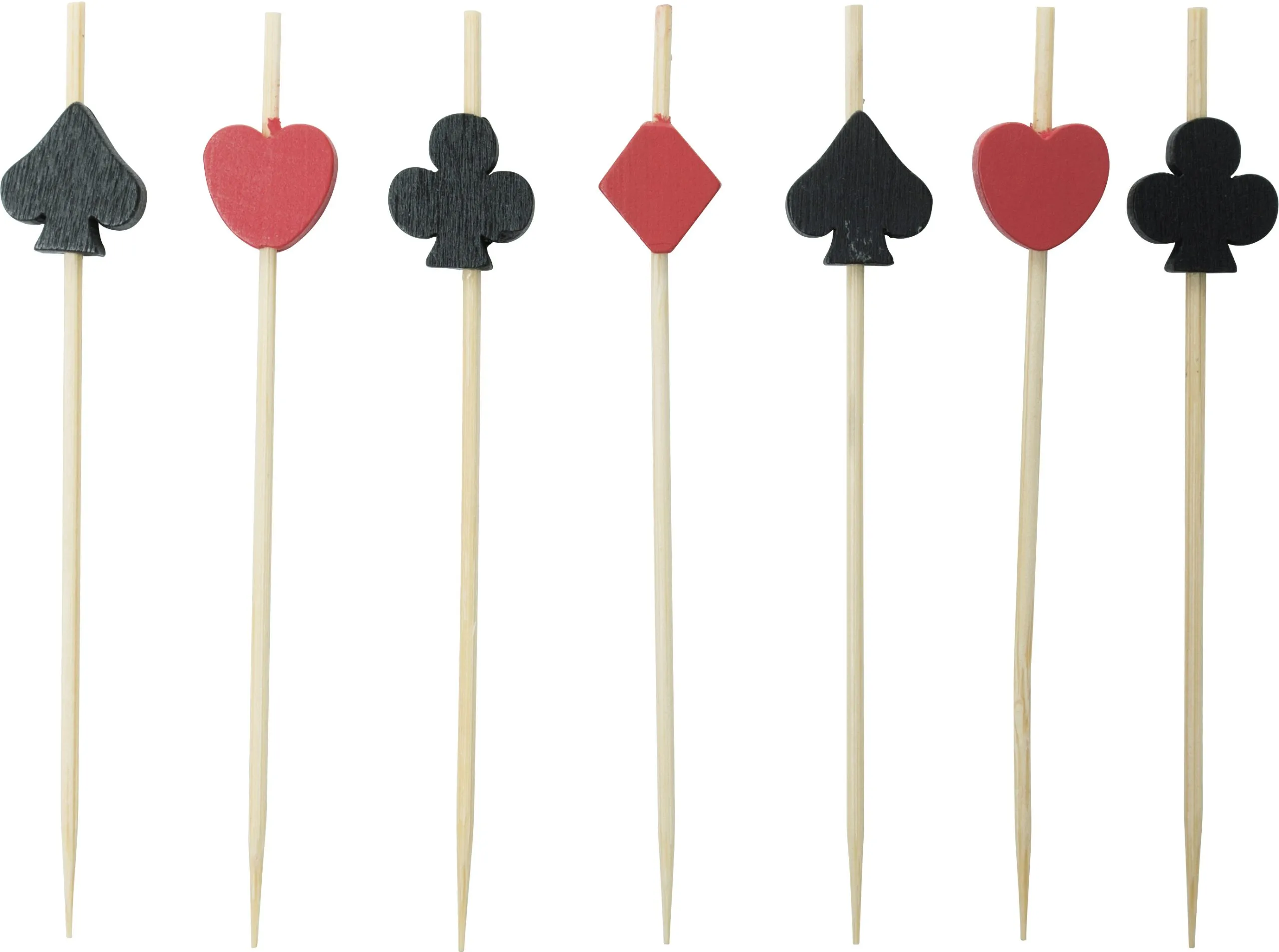 Kögler - Bambus Picker Skat schwarz/rot 100 Stück