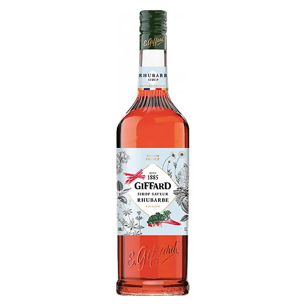 Giffard Rhabarber Sirup Alkoholfrei 1,0L